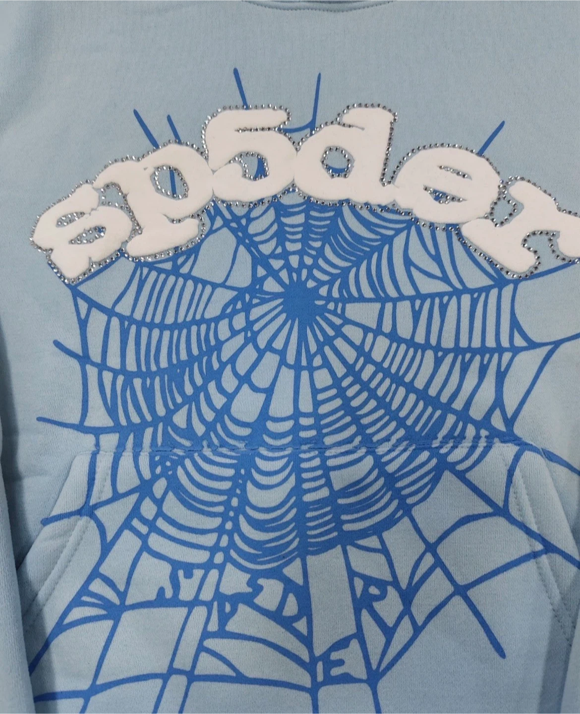 Sp5der Web Hoodie Light Blue Size S - photo 2