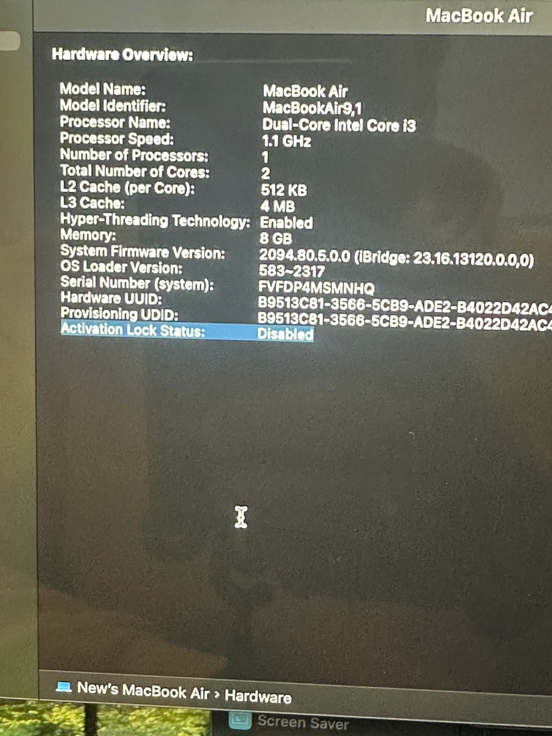 MacBook Air 2020 | 256gb Storage | 8gb RAM | W/Charging Wire - photo 5