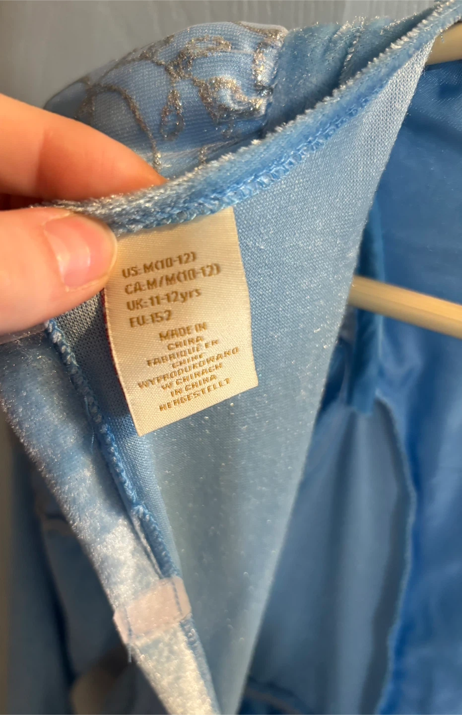Light Blue Princess Dress with Cape and Faux Fur Trim - photo 3