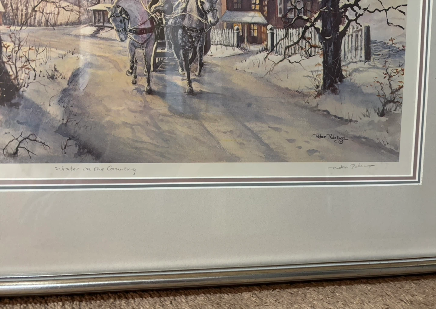 Peter Robson "Winter in the Country" Framed Print - photo 2