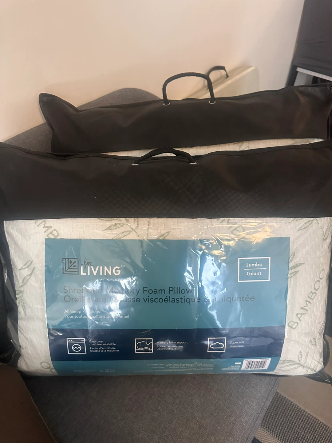 For Living Jumbo Shredded Memory Foam Pillow - photo 2
