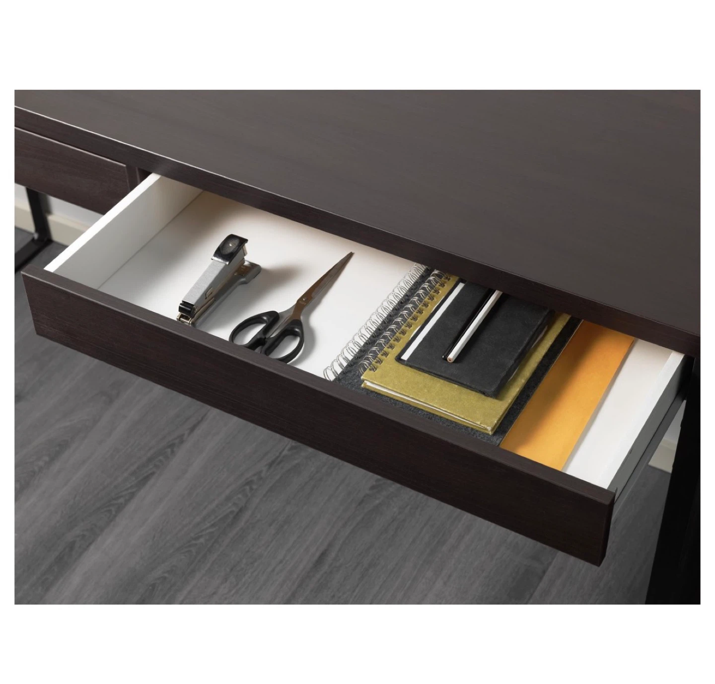 Brown Desk with drawers - photo 4