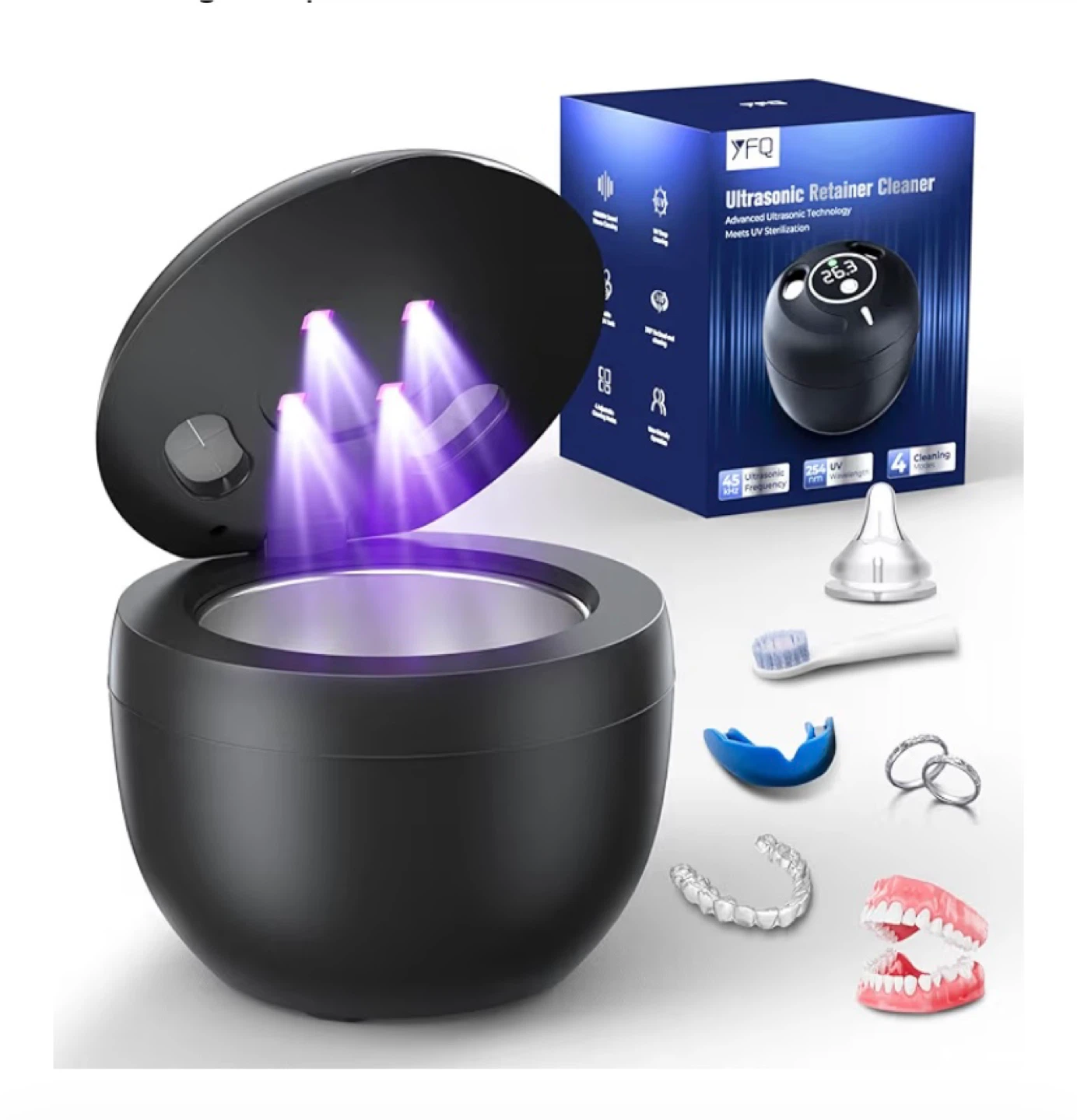 YFQ Ultrasonic Retainer Cleaner with UV Sterilization