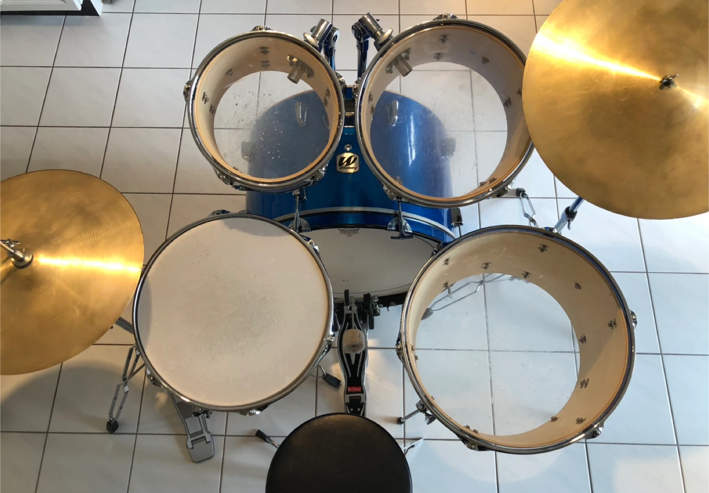 Blue drum set - everything included! - photo 2