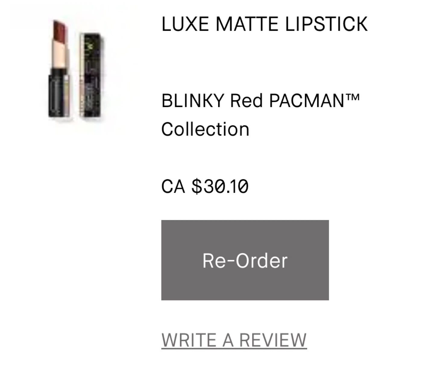Bobbi Brown Luxe Matte Lipstick - BLINKY Red PACMAN Collection - photo 2
