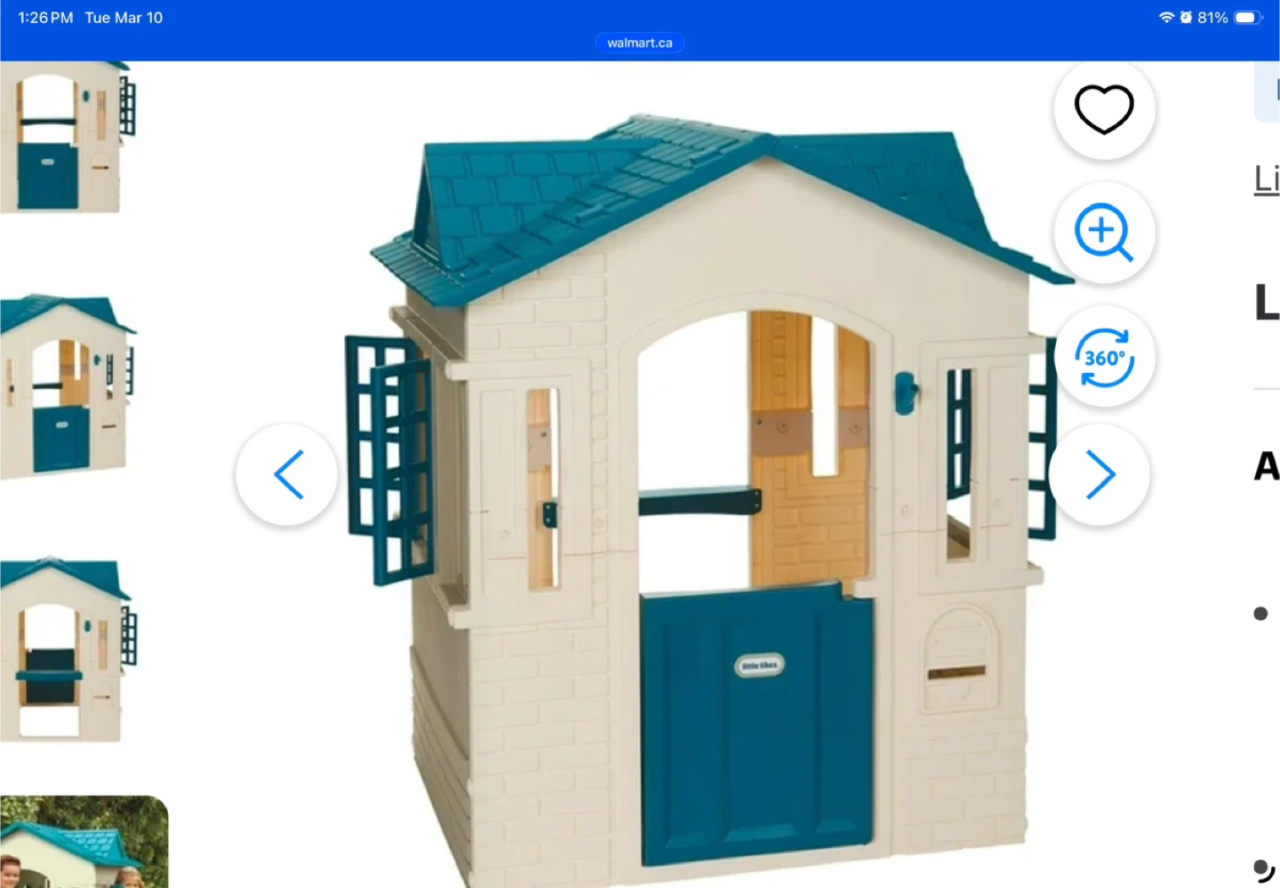Little Tikes Cape Cottage Playhouse