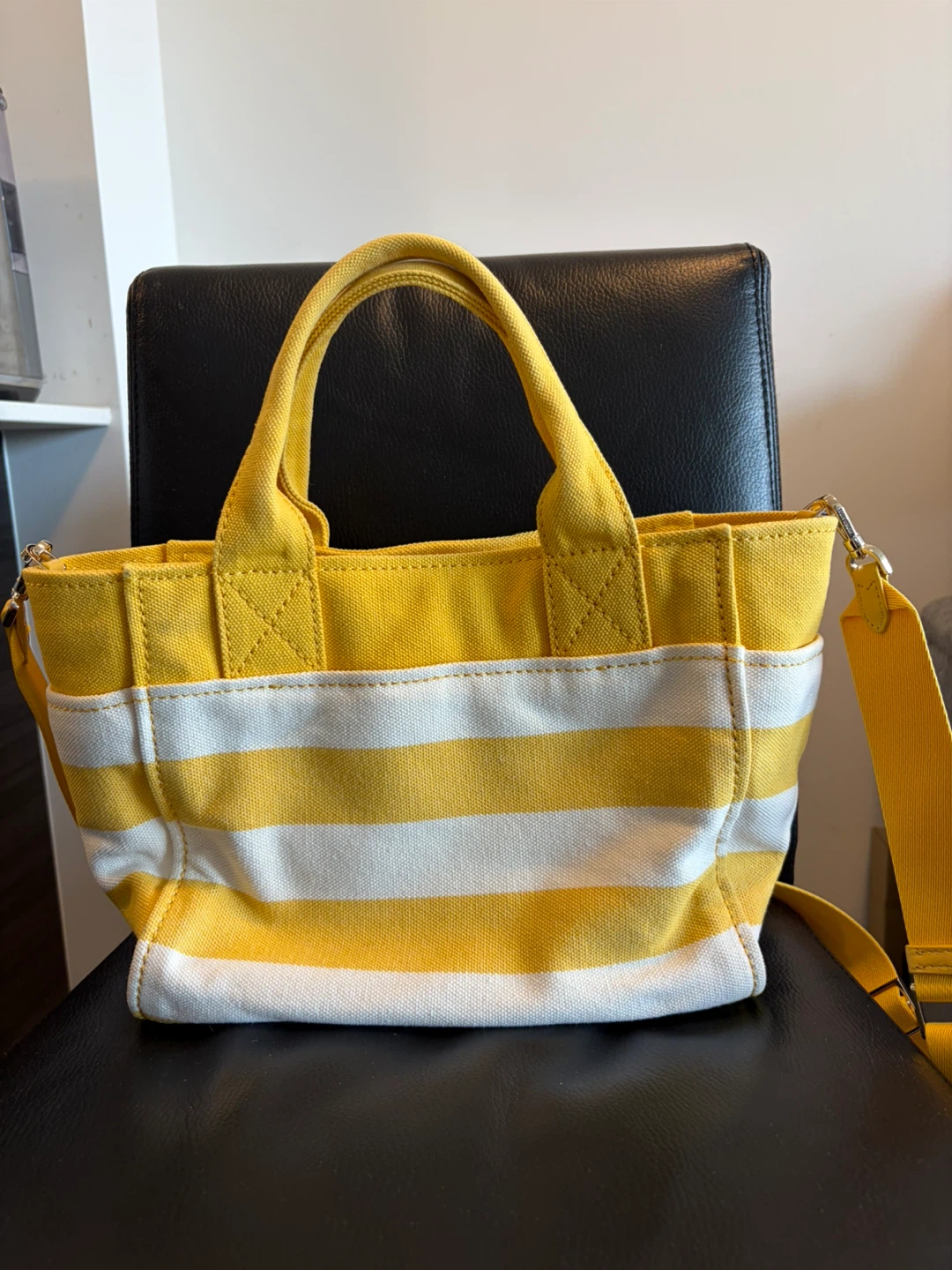 Kate Spade Yellow Canvas Tote Bag - photo 2