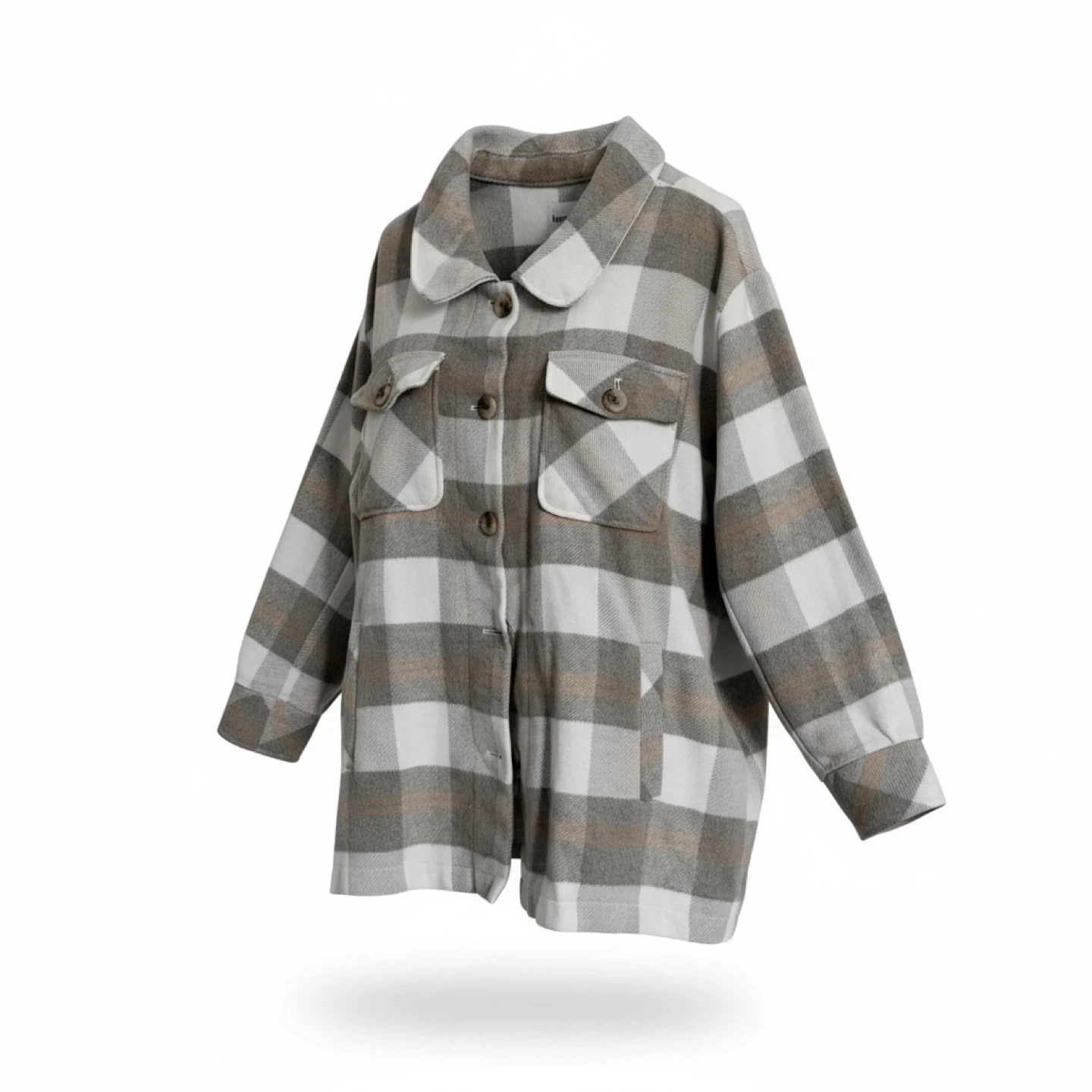 Kensie Jeans Plaid Flannel Shirt Jacket - XL - photo 2