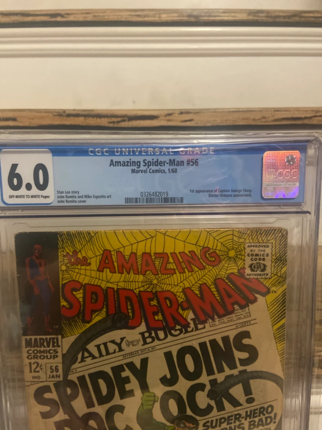 Amazing Spider-Man #56 CGC 6.0 1st App Captain George Stacy - photo 2