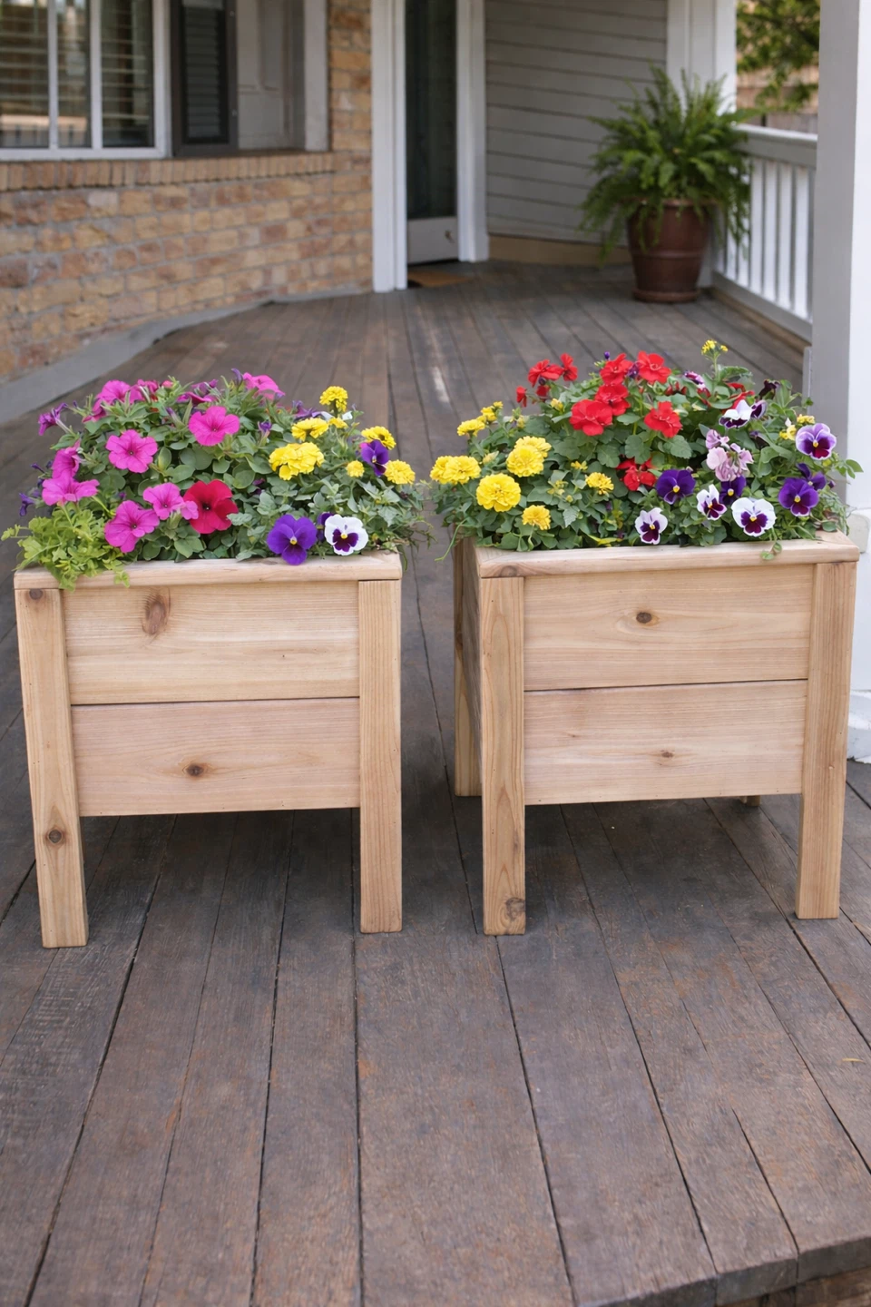 Wooden Raised Planter Boxes