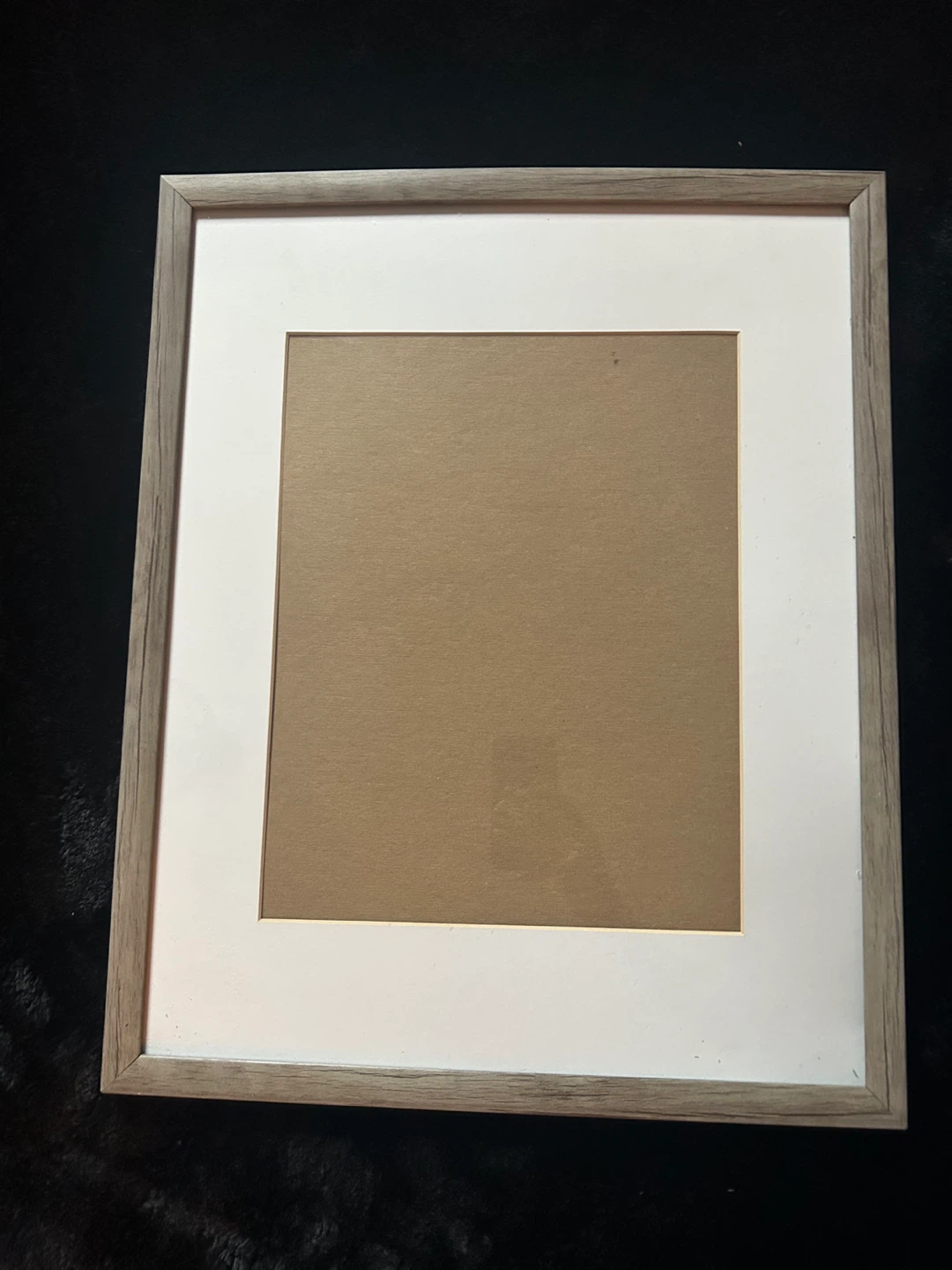 Large Wooden Glass Photo Frame with Mat - photo 2