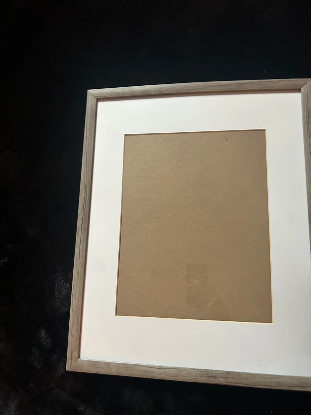 Large Wooden Glass Photo Frame with Mat