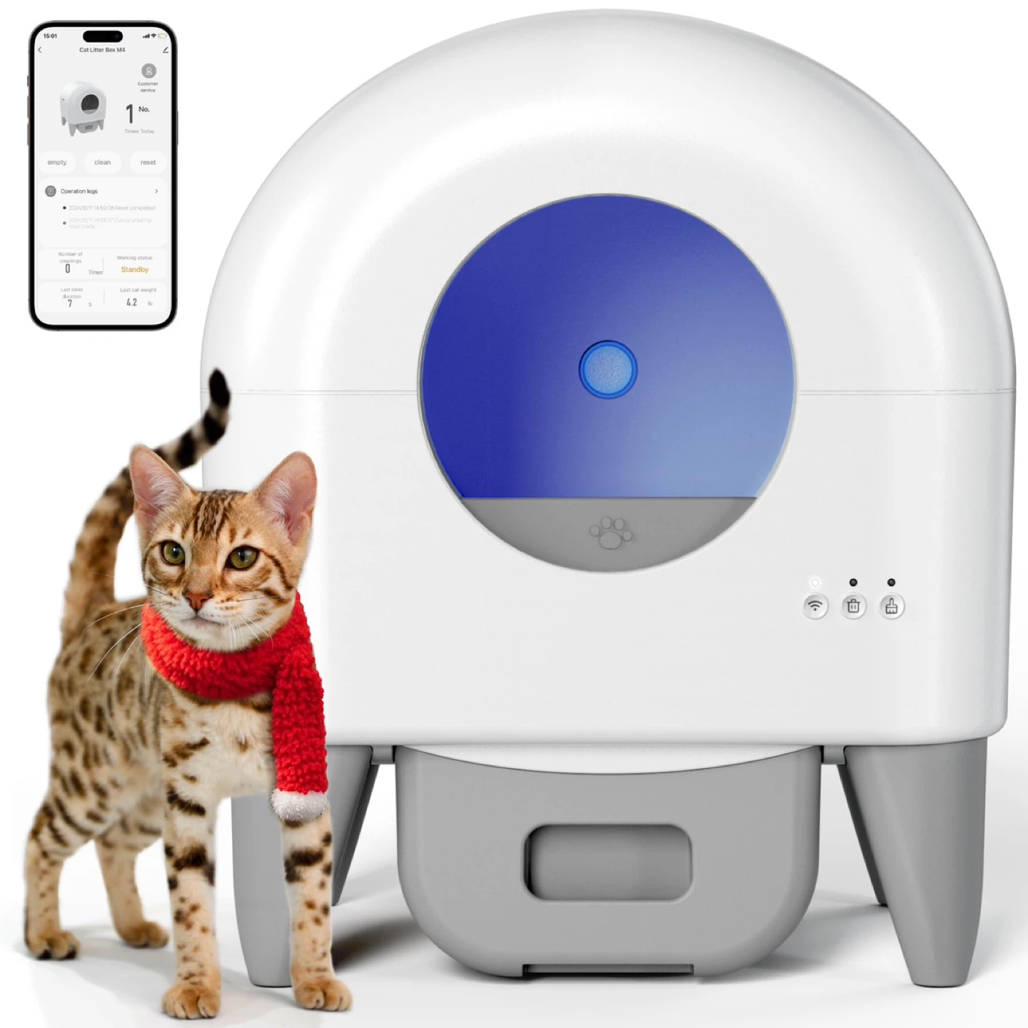 Automatic Cat Litter Box Self Cleaning Litter Box Large