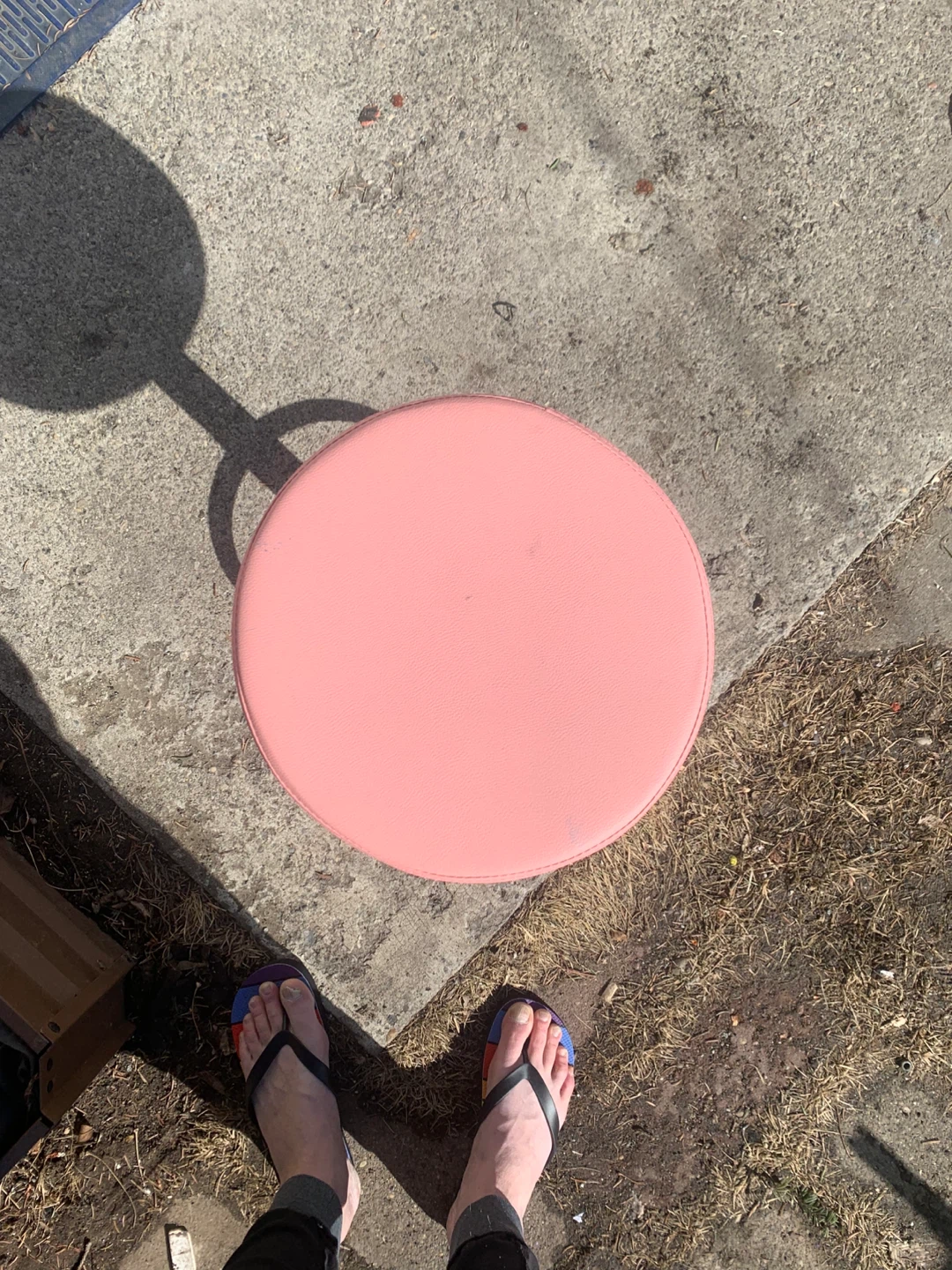 Pink Adjustable Rolling Stool - photo 3