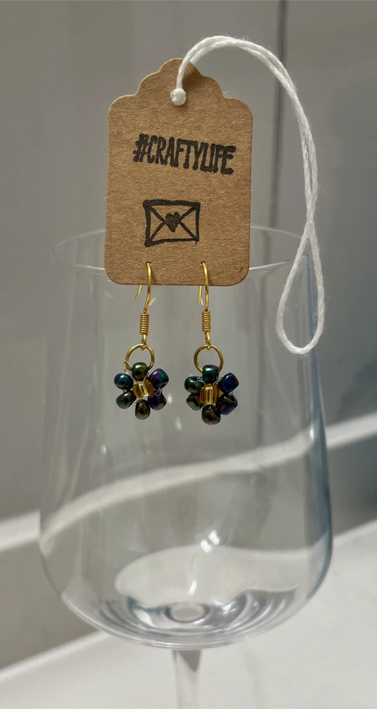 Handmade Beaded Earrings and Bracelet Set - photo 4