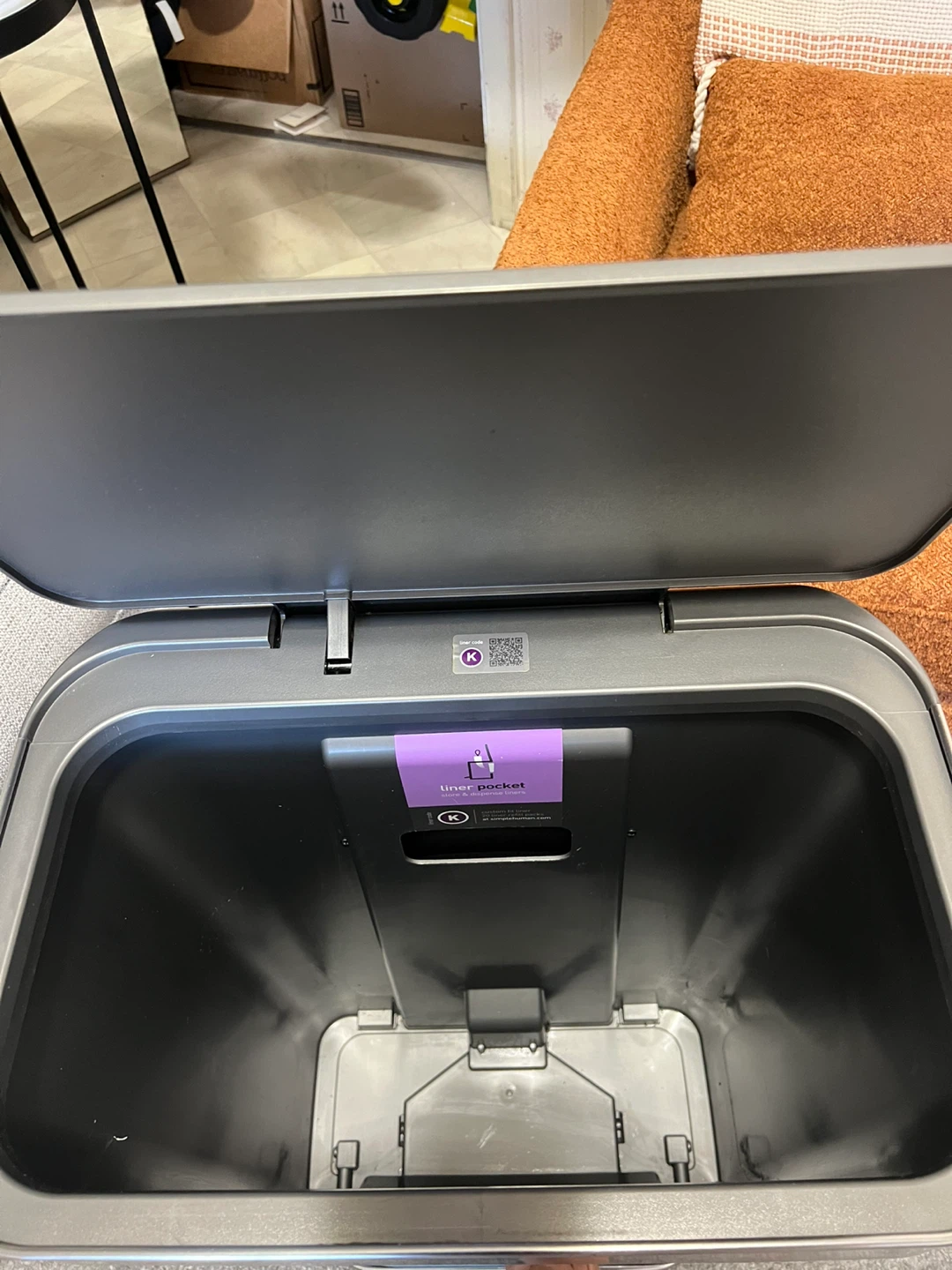 simplehuman 45L Stainless Steel Rectangular Step Trash Can - photo 3
