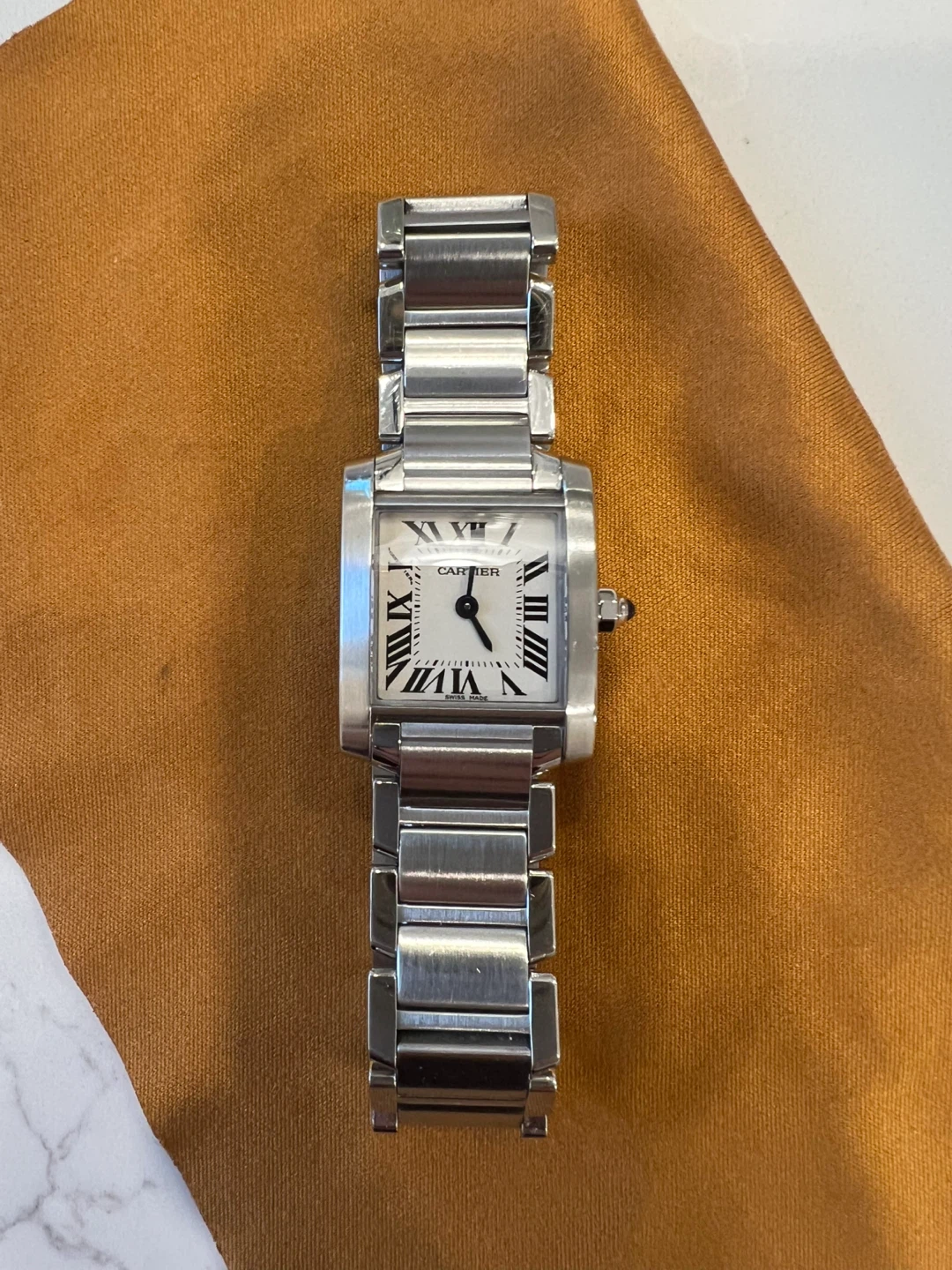 Cartier Tank 3217 Stainless Steel Watch