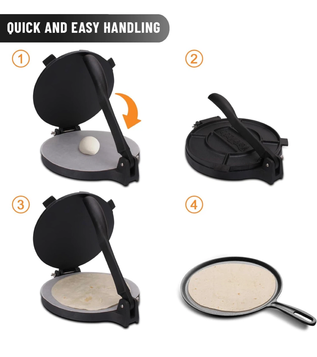 Tortillada Cast Iron Tortilla Press - 20 cm - photo 3