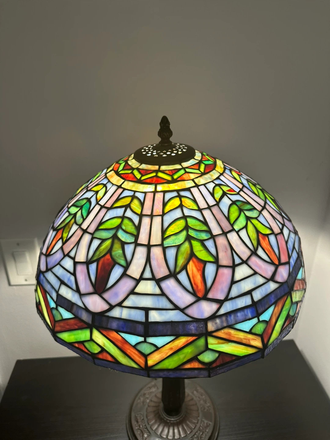 Tiffany Style Stained Glass Table Lamp - photo 3