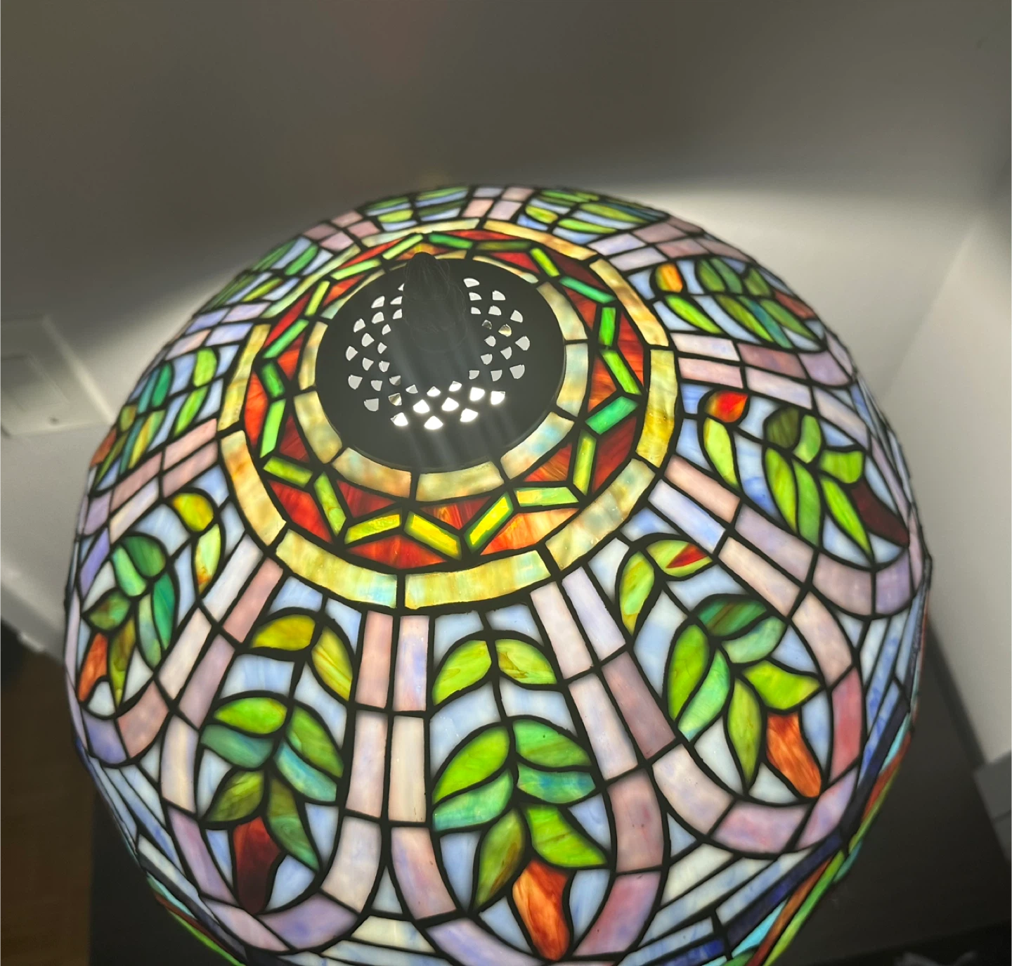 Tiffany Style Stained Glass Table Lamp - photo 2