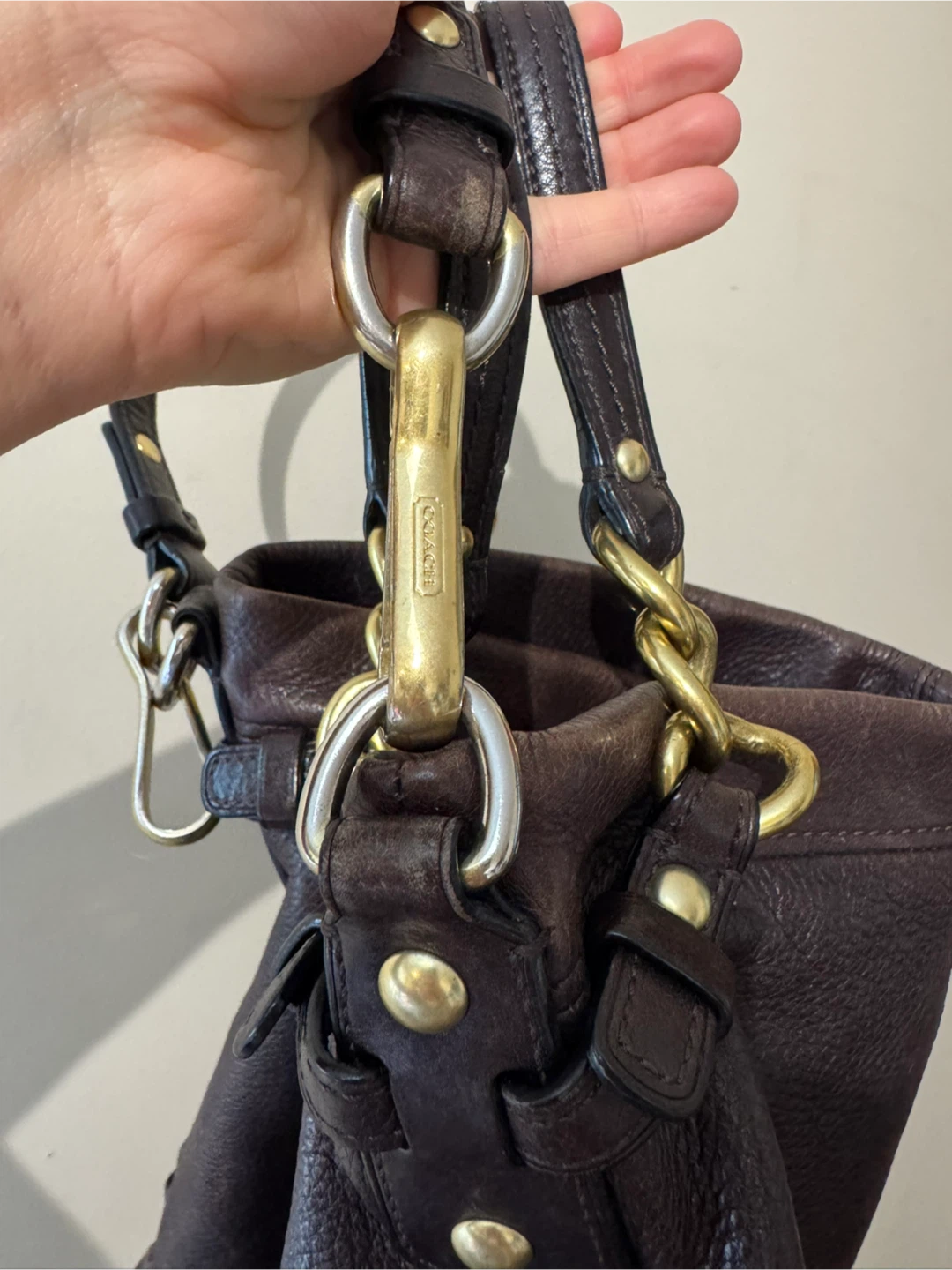 Coach Leather Shoulder Bag - photo 3