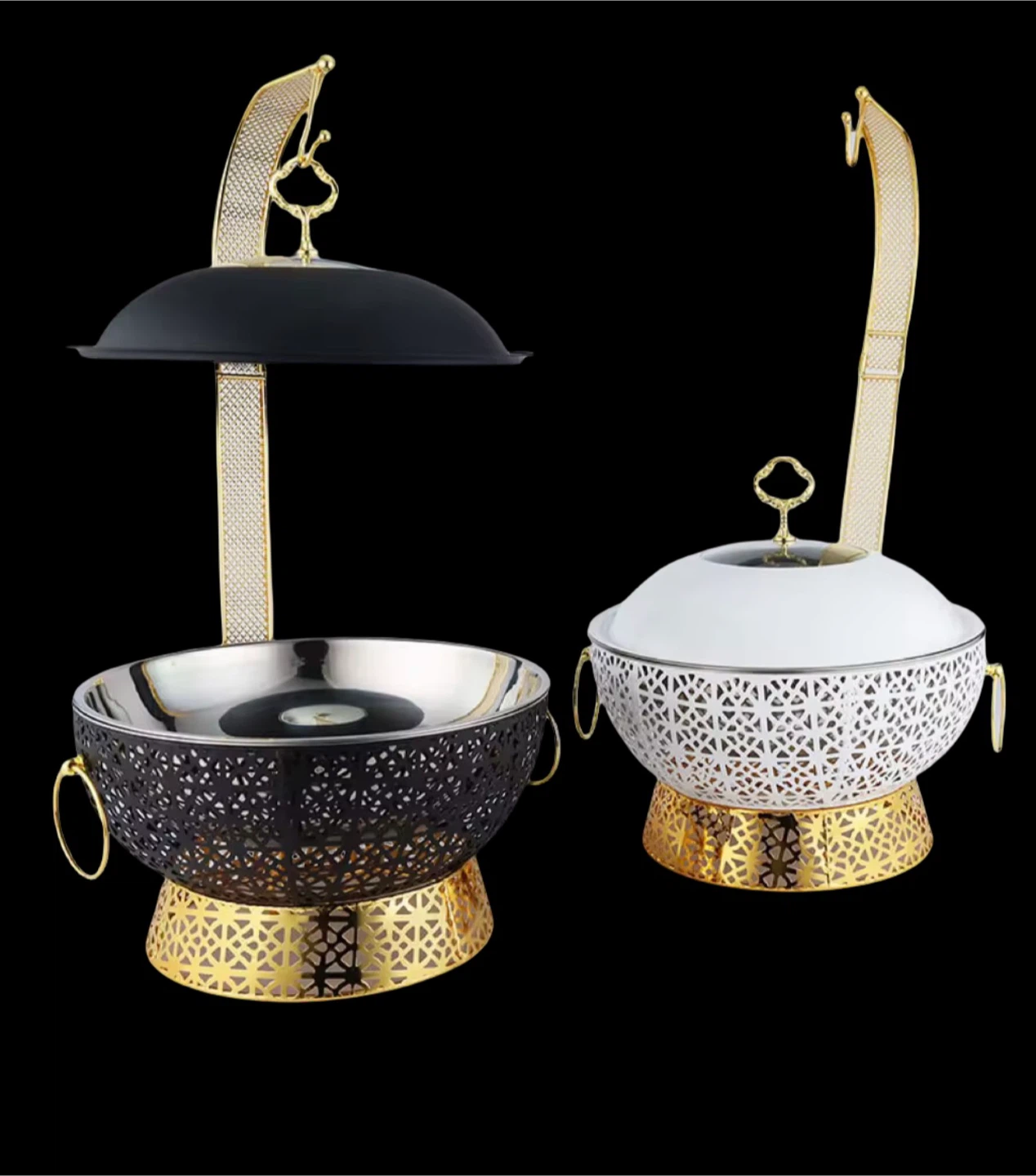 Decorative Food Warmer Serving Dish with Lid