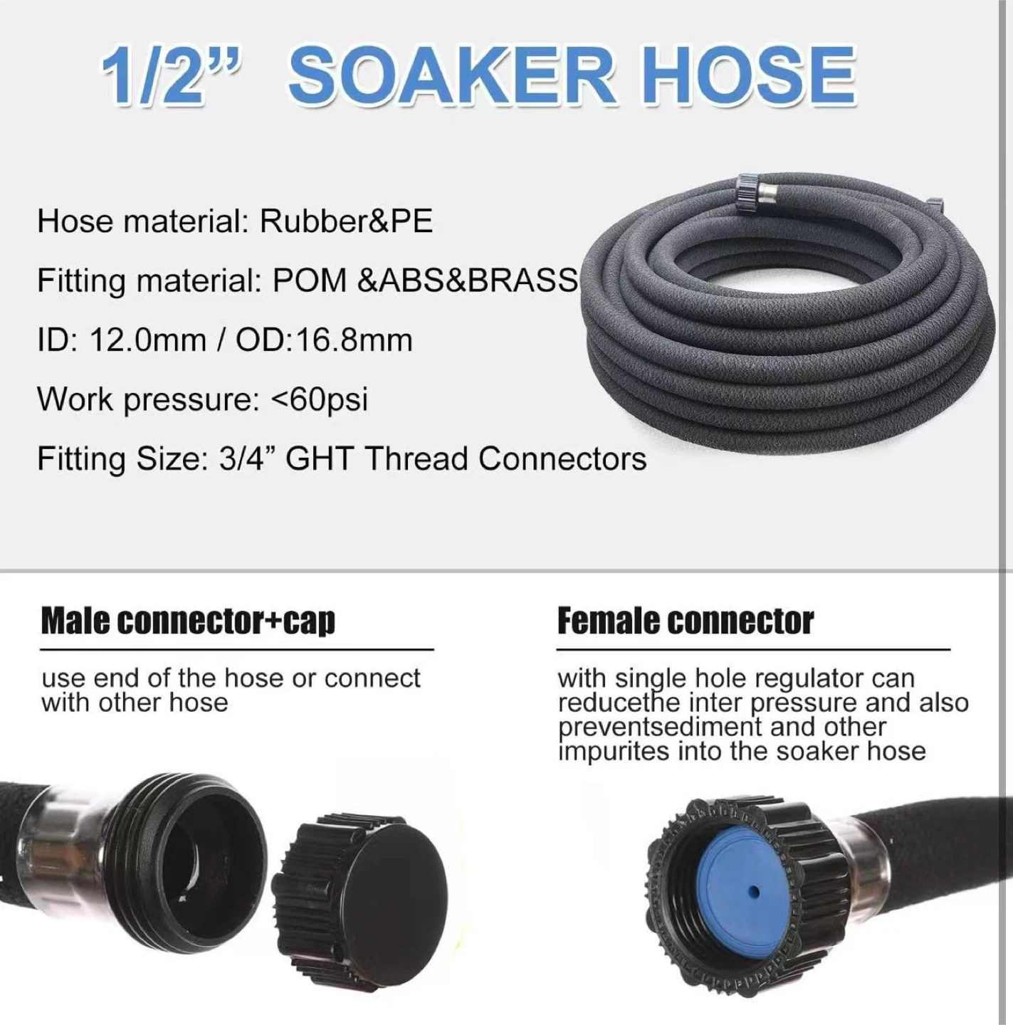1/2" x 25 ft Soaker Hose - photo 2