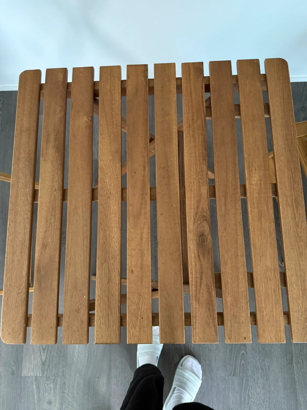 Ikea Wooden Folding Table and Chairs Set outdoor - photo 4