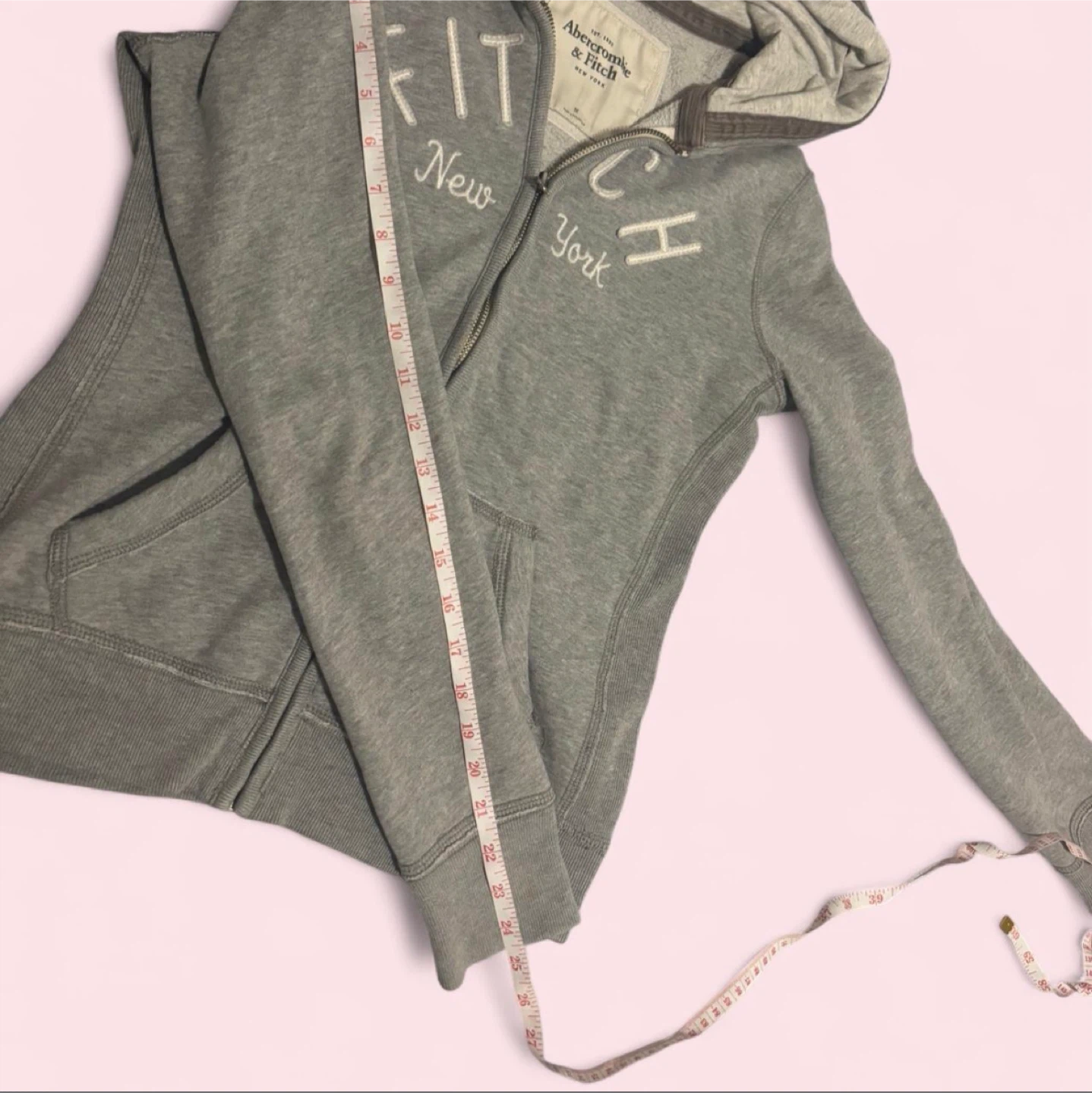 Abercrombie & Fitch Full Zip Hoodie - Grey - photo 3