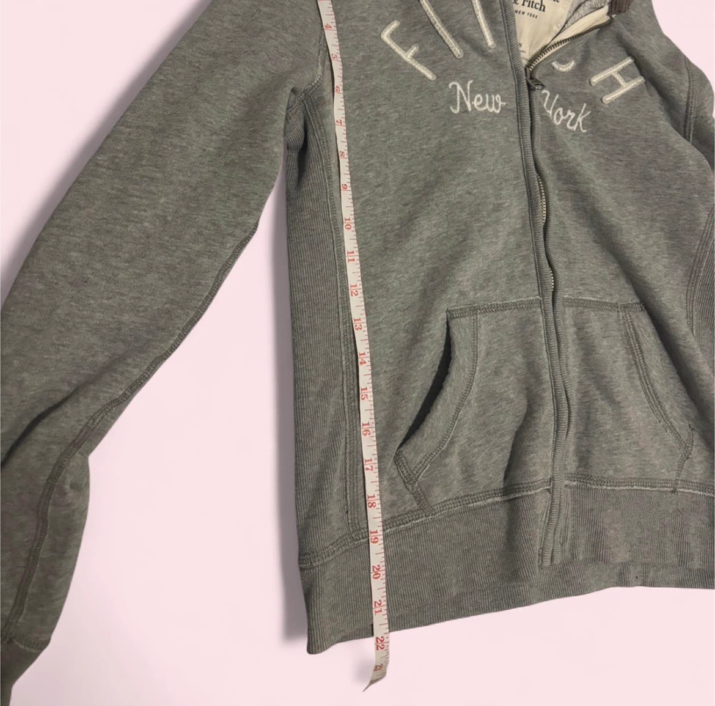 Abercrombie & Fitch Full Zip Hoodie - Grey - photo 4