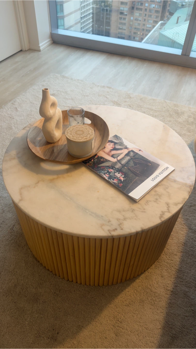 Marble Top Coffee Table, Available from August 1st 2026