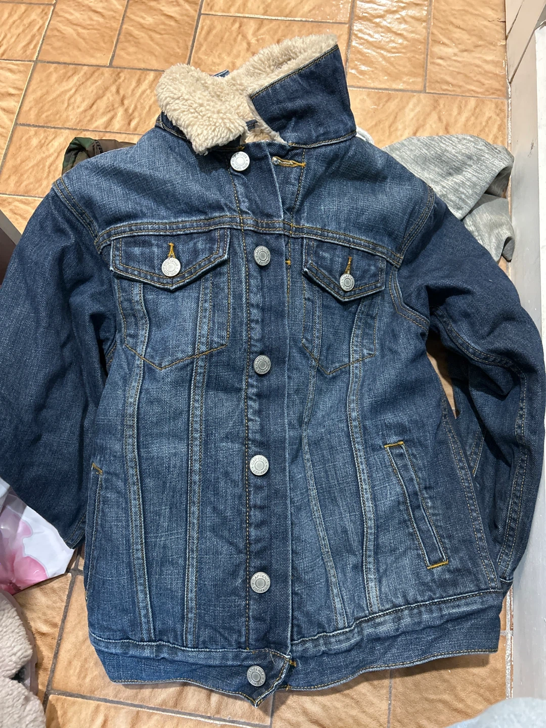 Gap Kids Sherpa Lined Denim Jacket