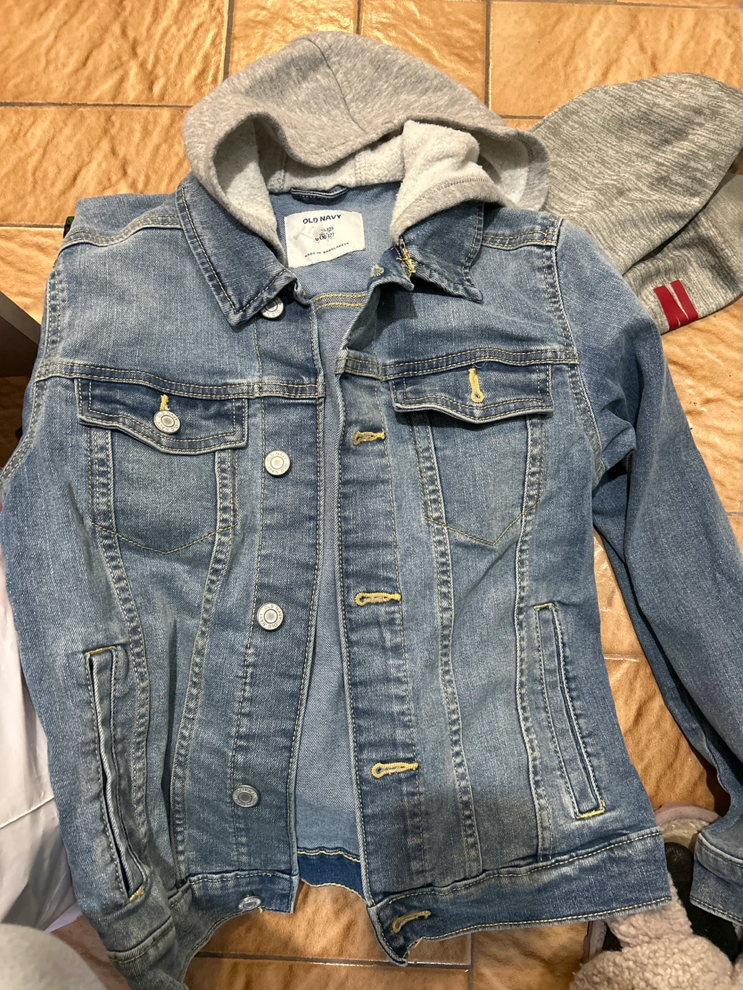 Old Navy Kids Denim Jacket with Hoodie