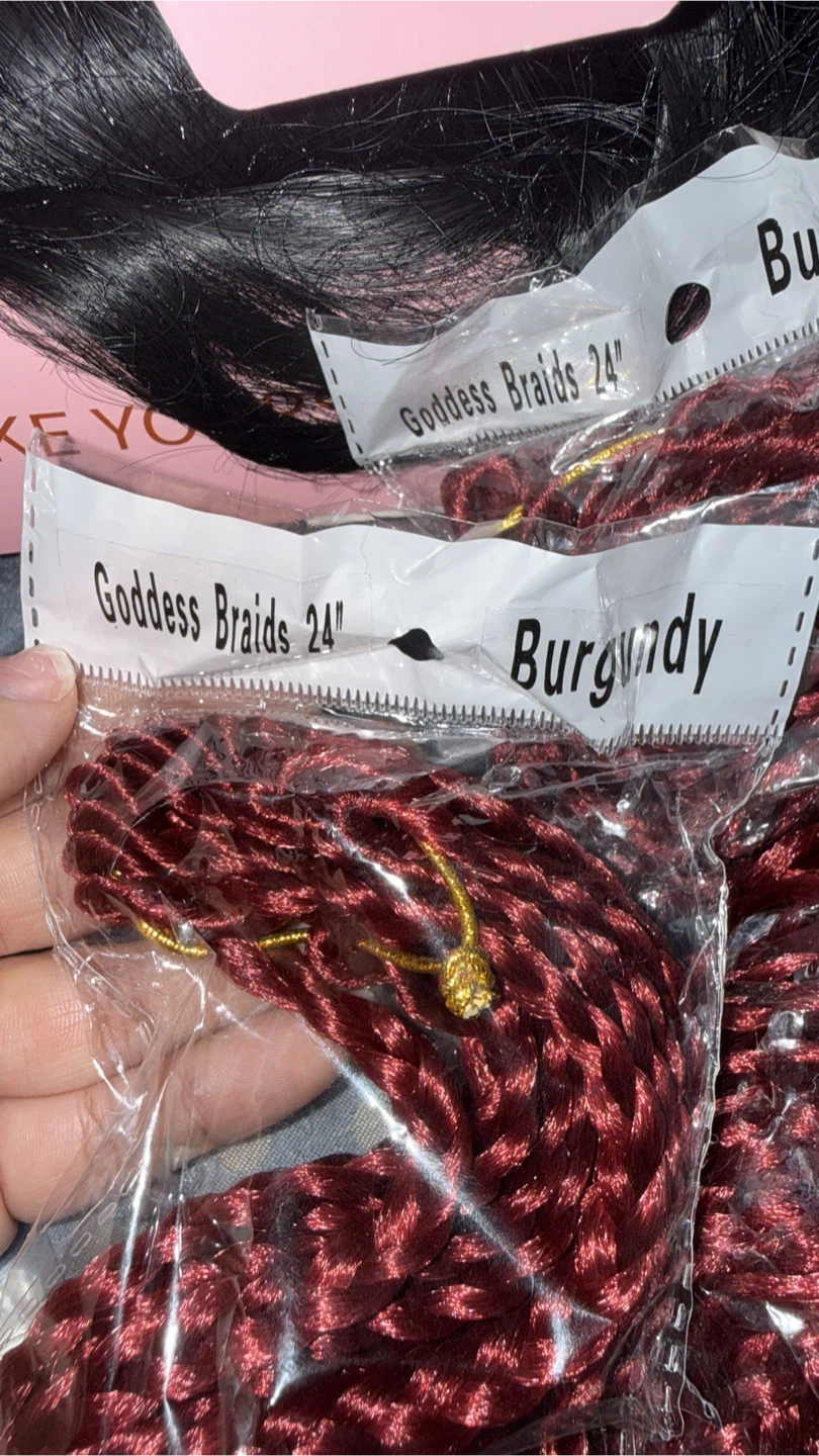 Goddess Braids 24" Burgundy - photo 2