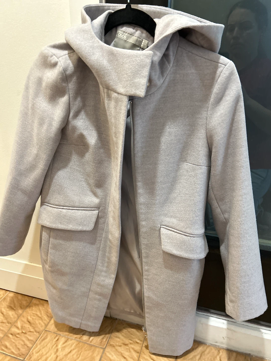 ASOS Grey Hooded Coat - photo 3