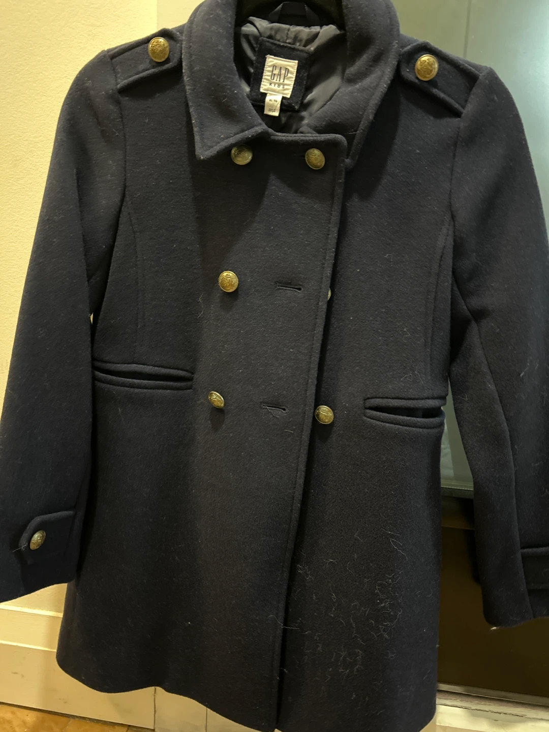 GAP Kids Navy Double-Breasted Peacoat - XL - photo 3