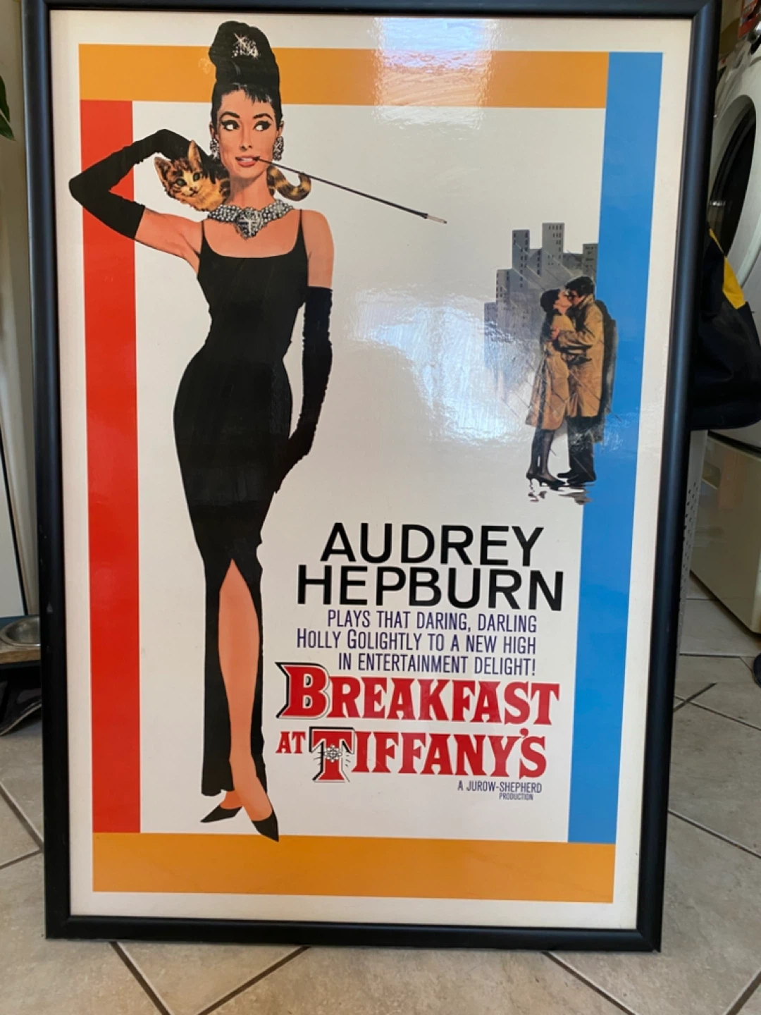 Breakfast at Tiffany's Audrey Hepburn Framed Movie Poster