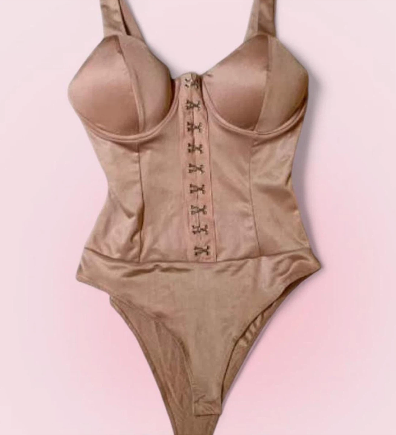 Haute Monde Satin Corset Bodysuit - Size S - photo 3