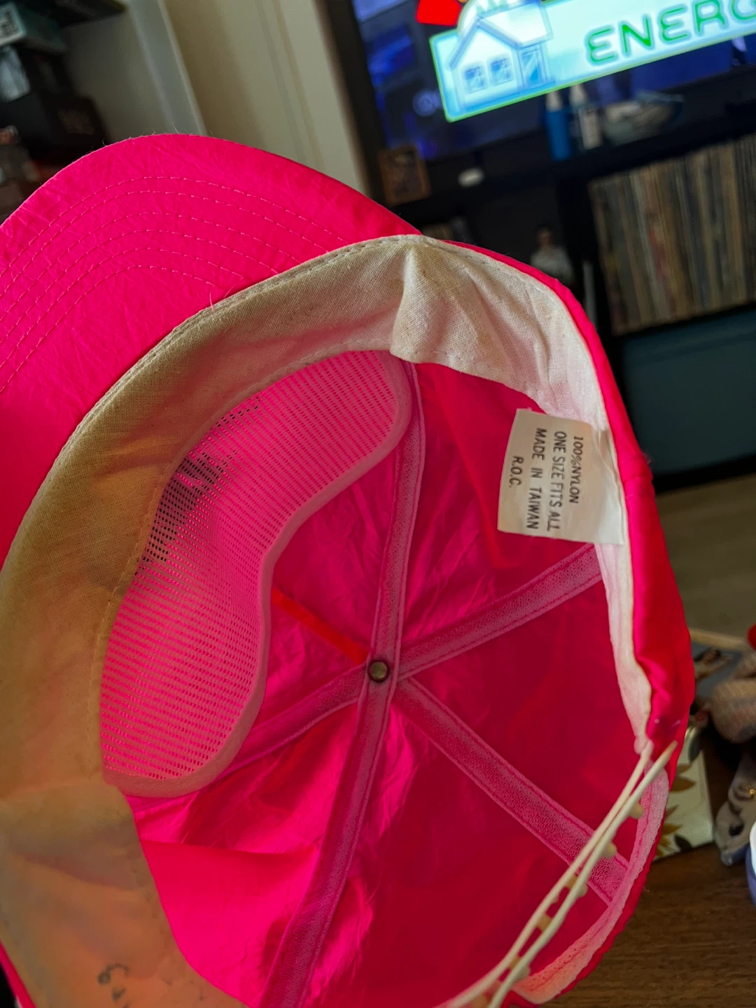 Vintage Nike Pink Nylon Cap One Size Fits All - photo 3