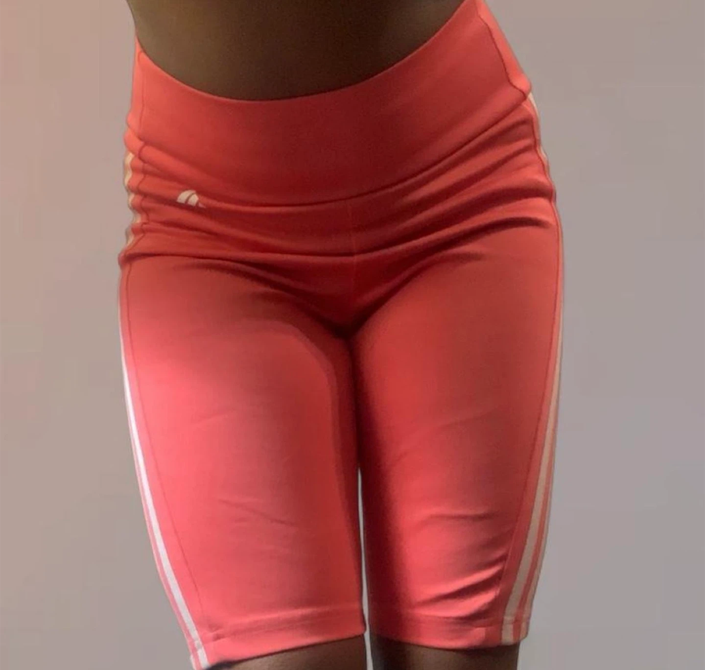 Adidas Women's Coral Pink Biker Shorts - photo 2