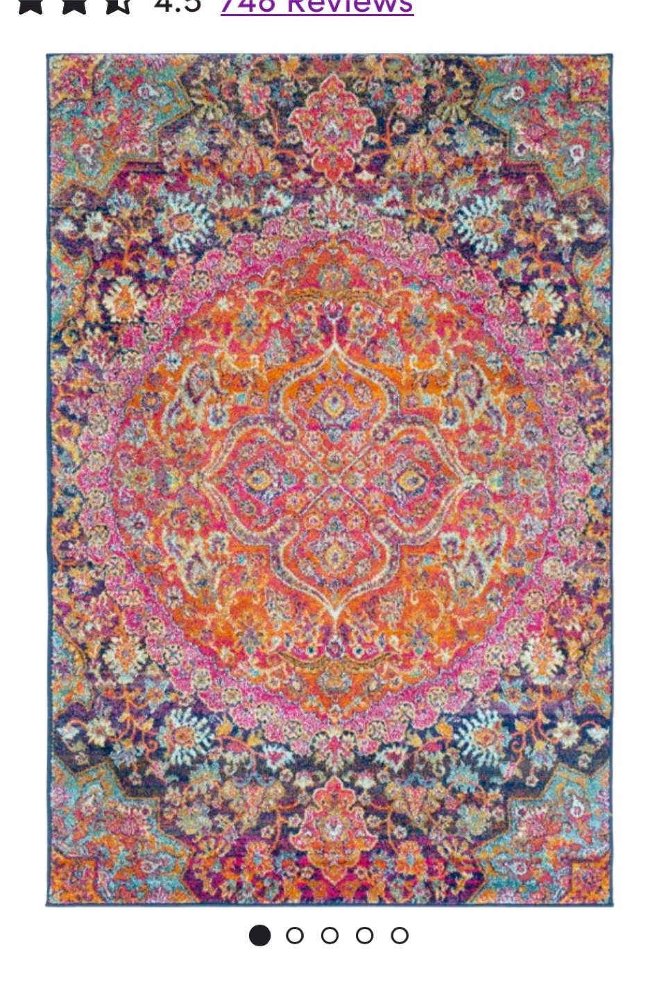 Area Rug - Bohemian Medallion Design - photo 2