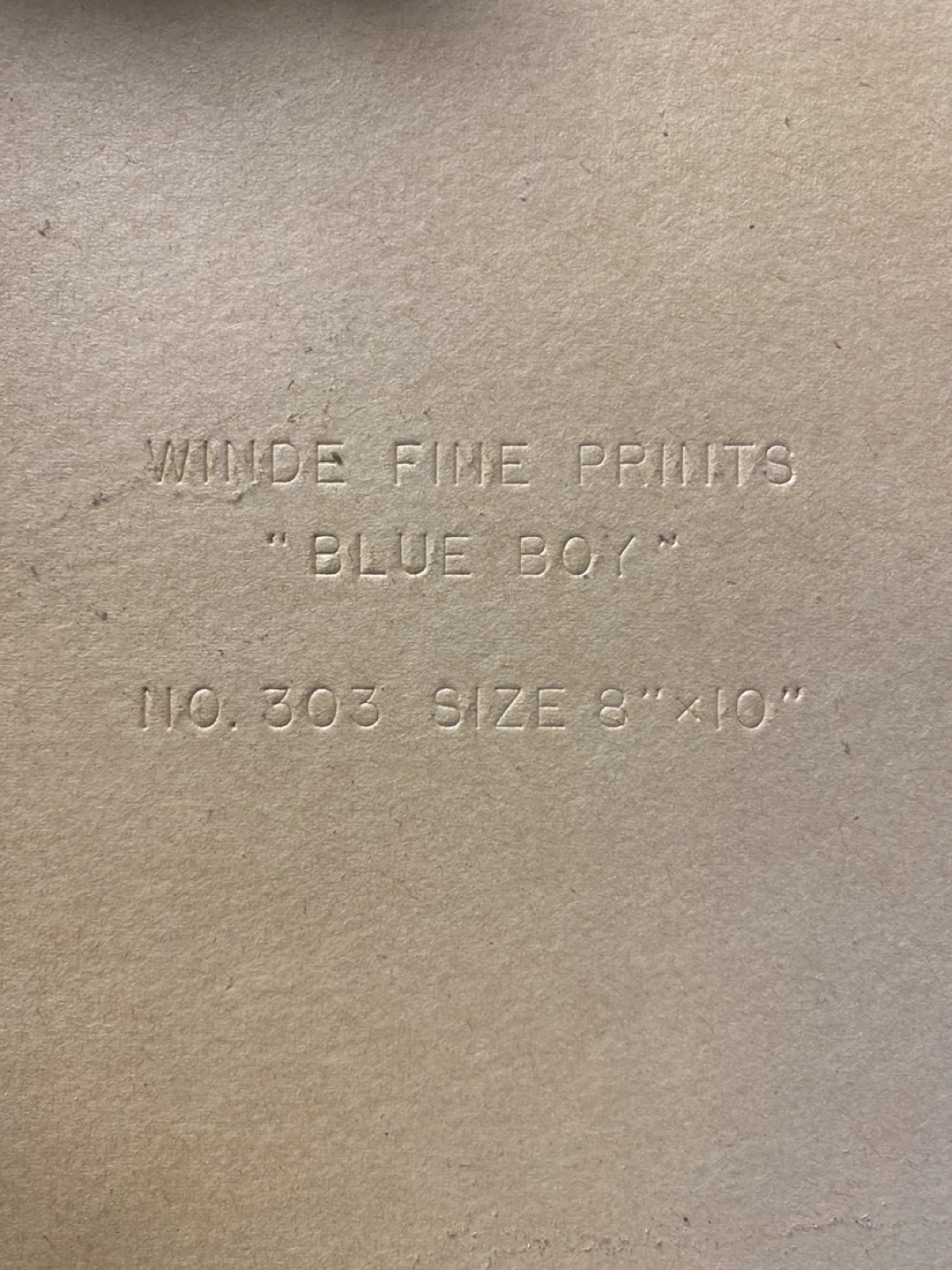 Winde Fine Prints "Blue Boy" Print - photo 2