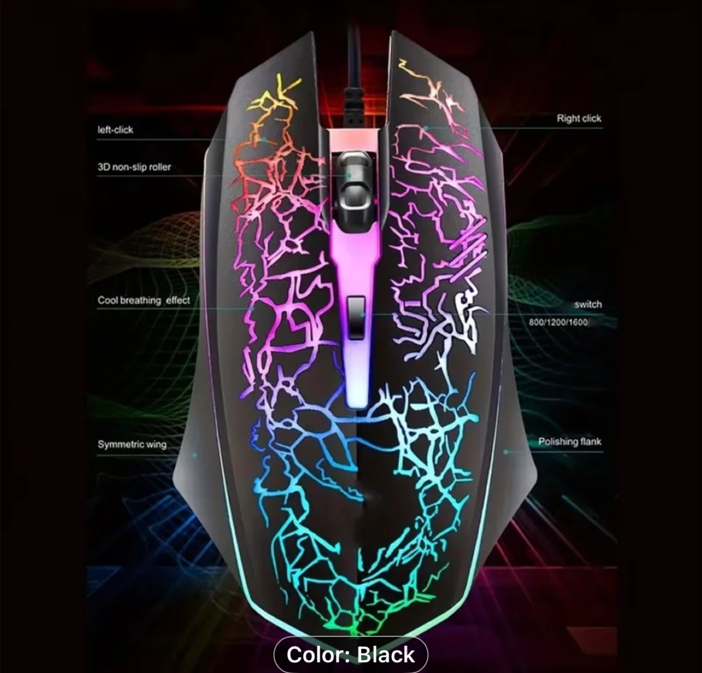 Gaming Mouse with RGB Lighting USB - photo 5