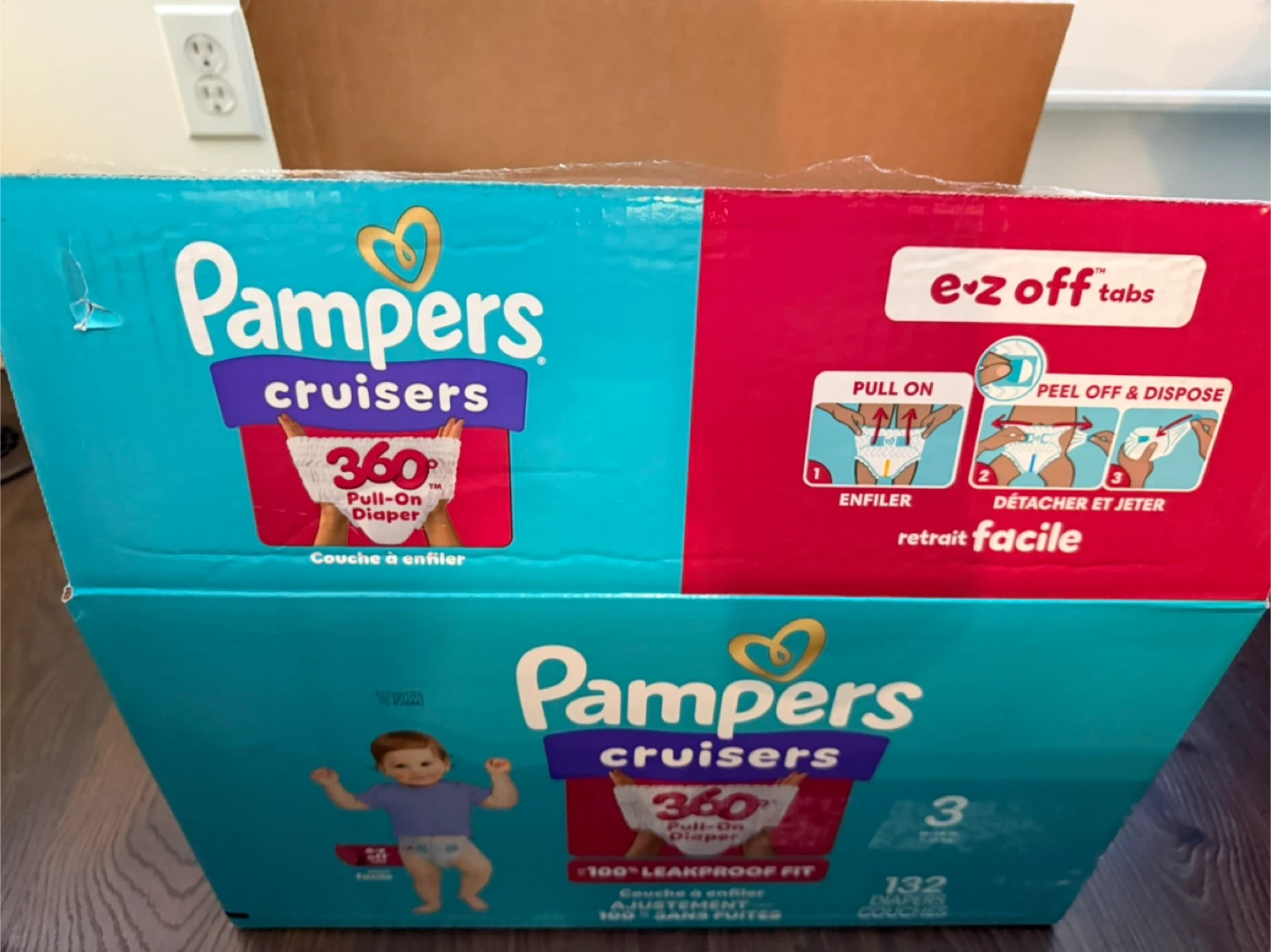 Pampers Cruisers 360 Pull-On Diapers Size 3 (132 count)