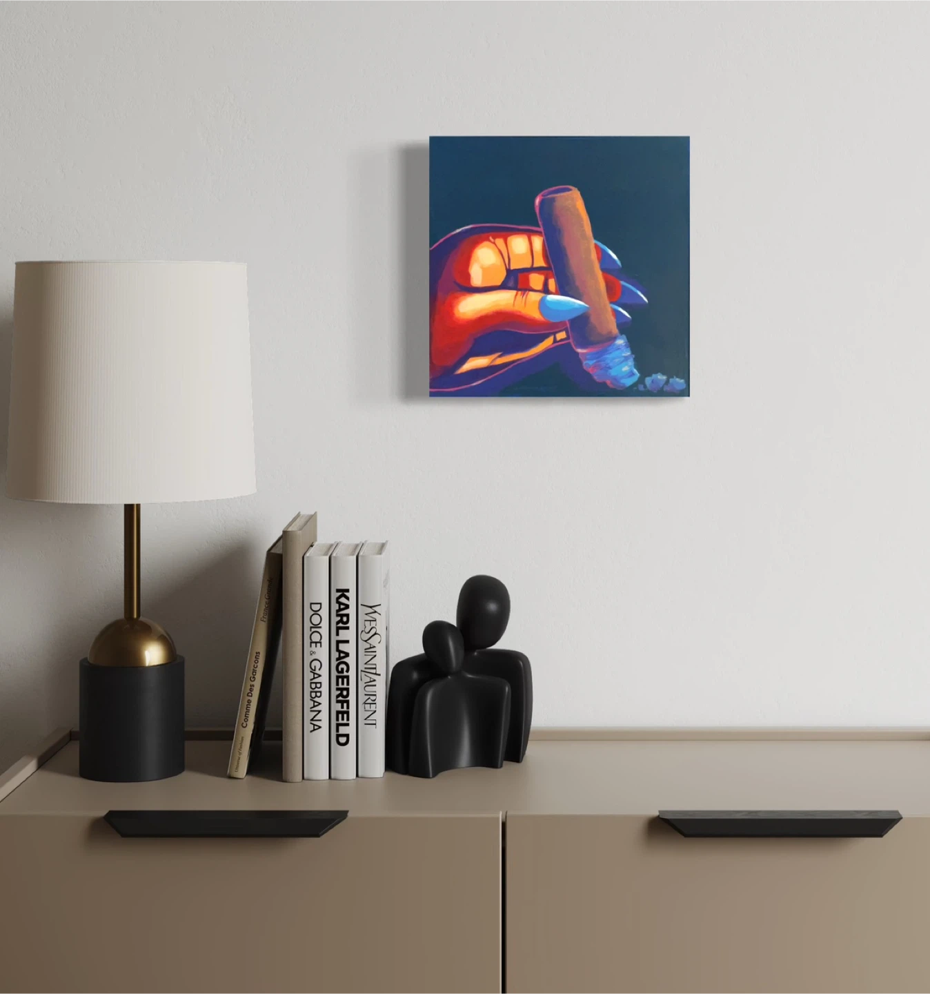 Hand Holding Cigar Wall Art - photo 2