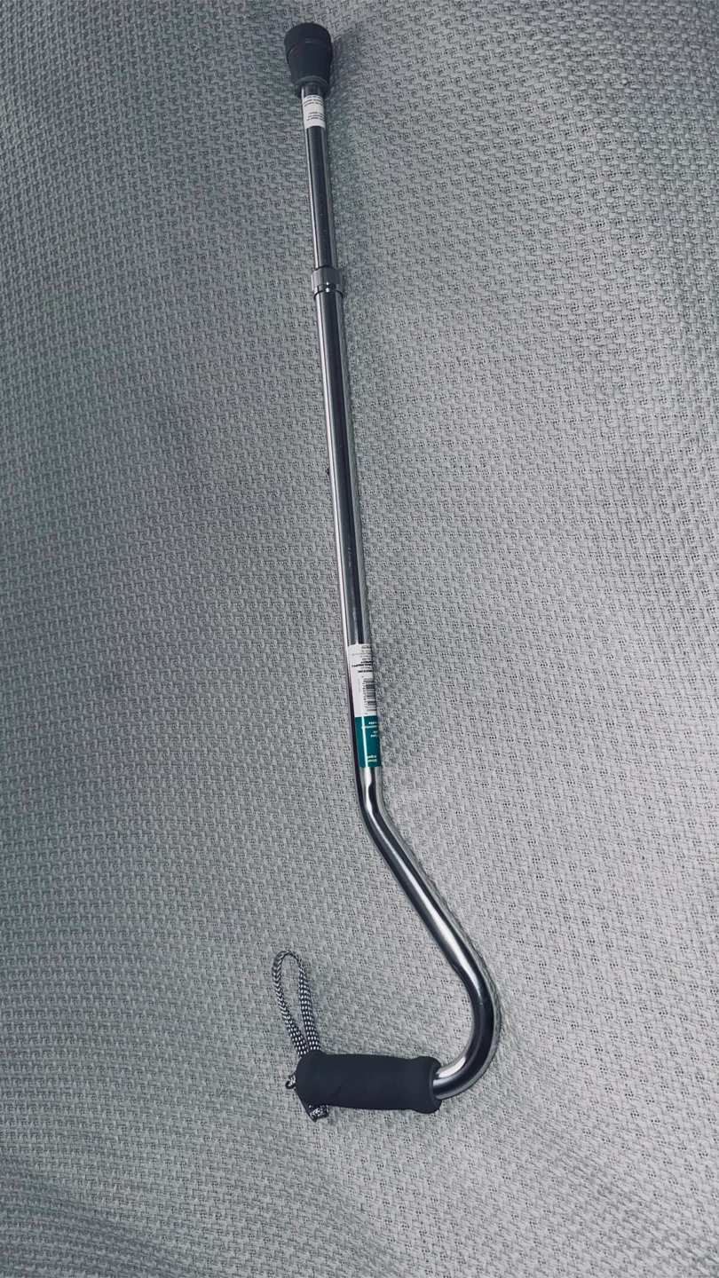 Life Brand Aluminum Offset Handle Cane