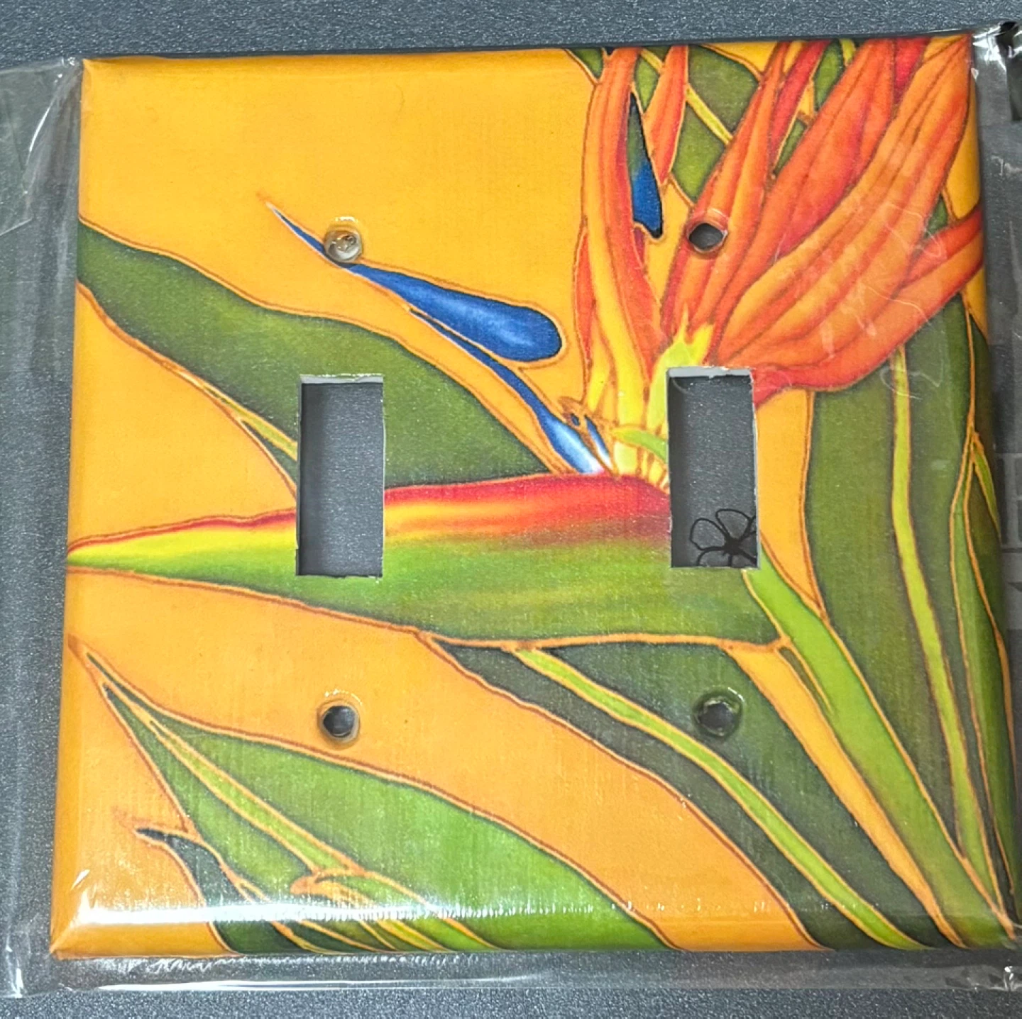 NEW Hawaiian Flowers Double Light Switch Plate Cover - photo 5