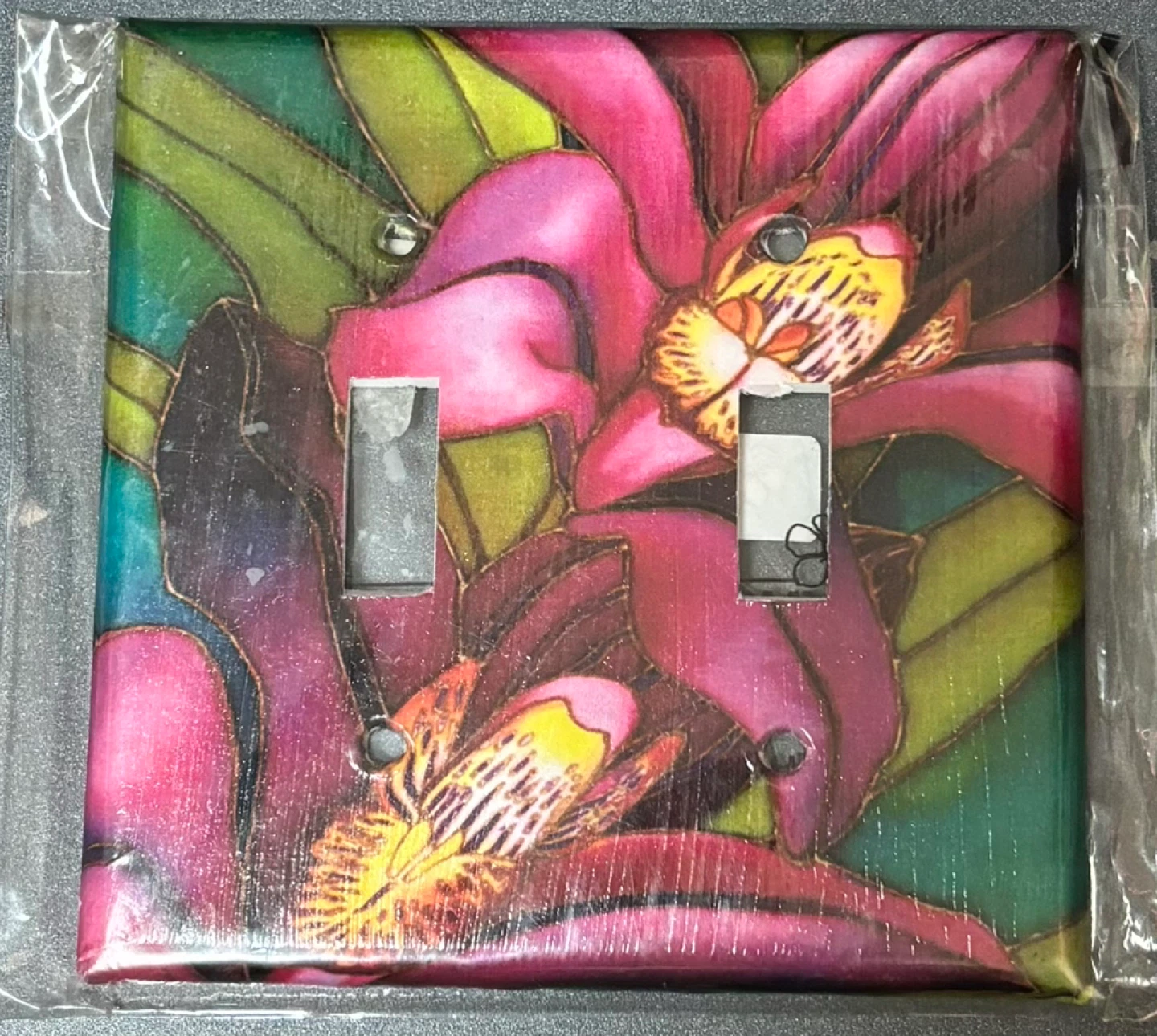 NEW Hawaiian Flowers Double Light Switch Plate Cover - photo 4