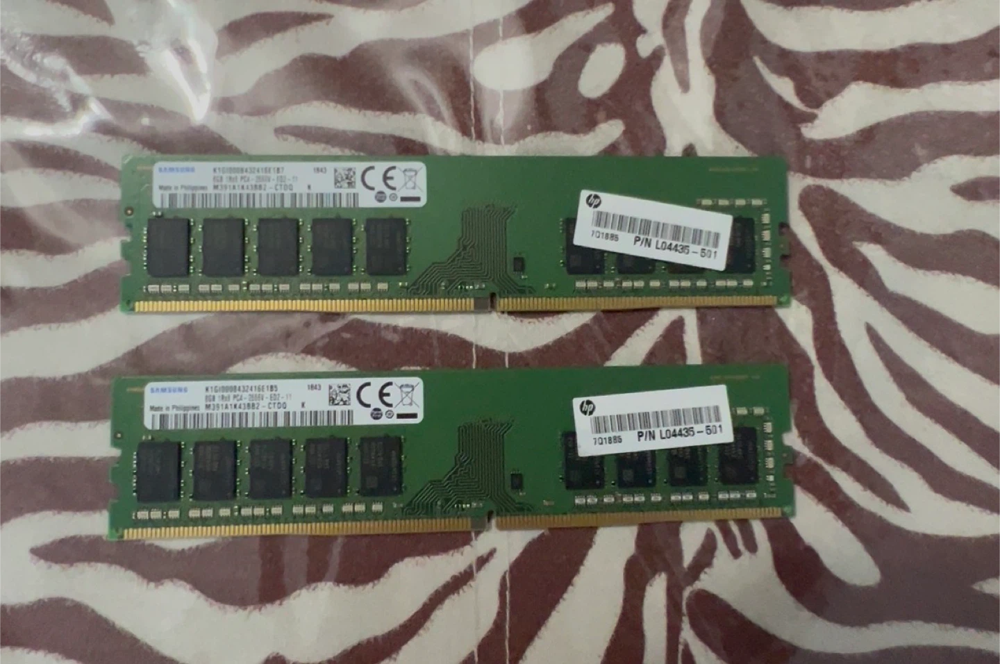 Samsung 8GB DDR4 RAM Modules (2x)