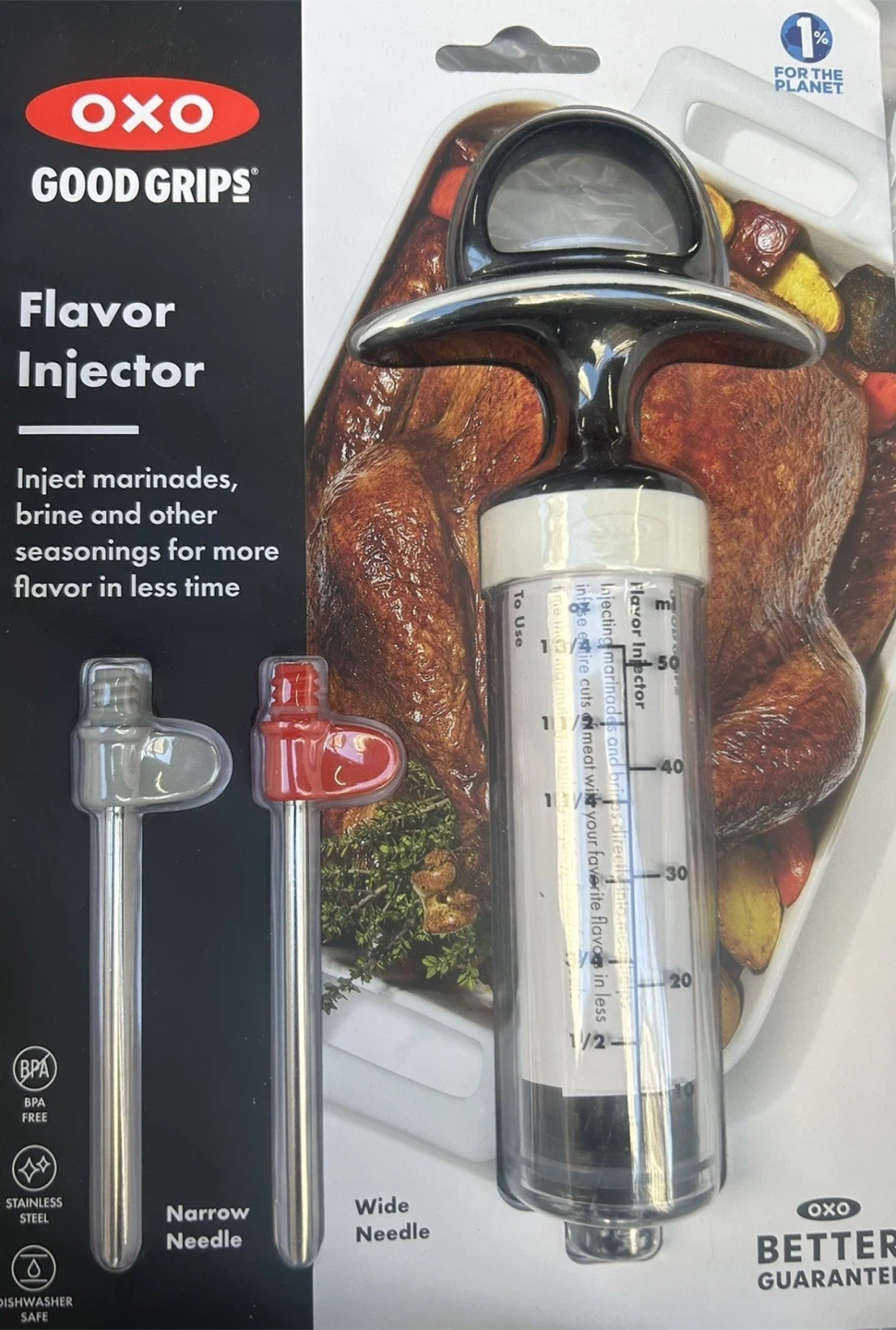 OXO Good Grips Flavor Injector with Wide and Narrow Needles